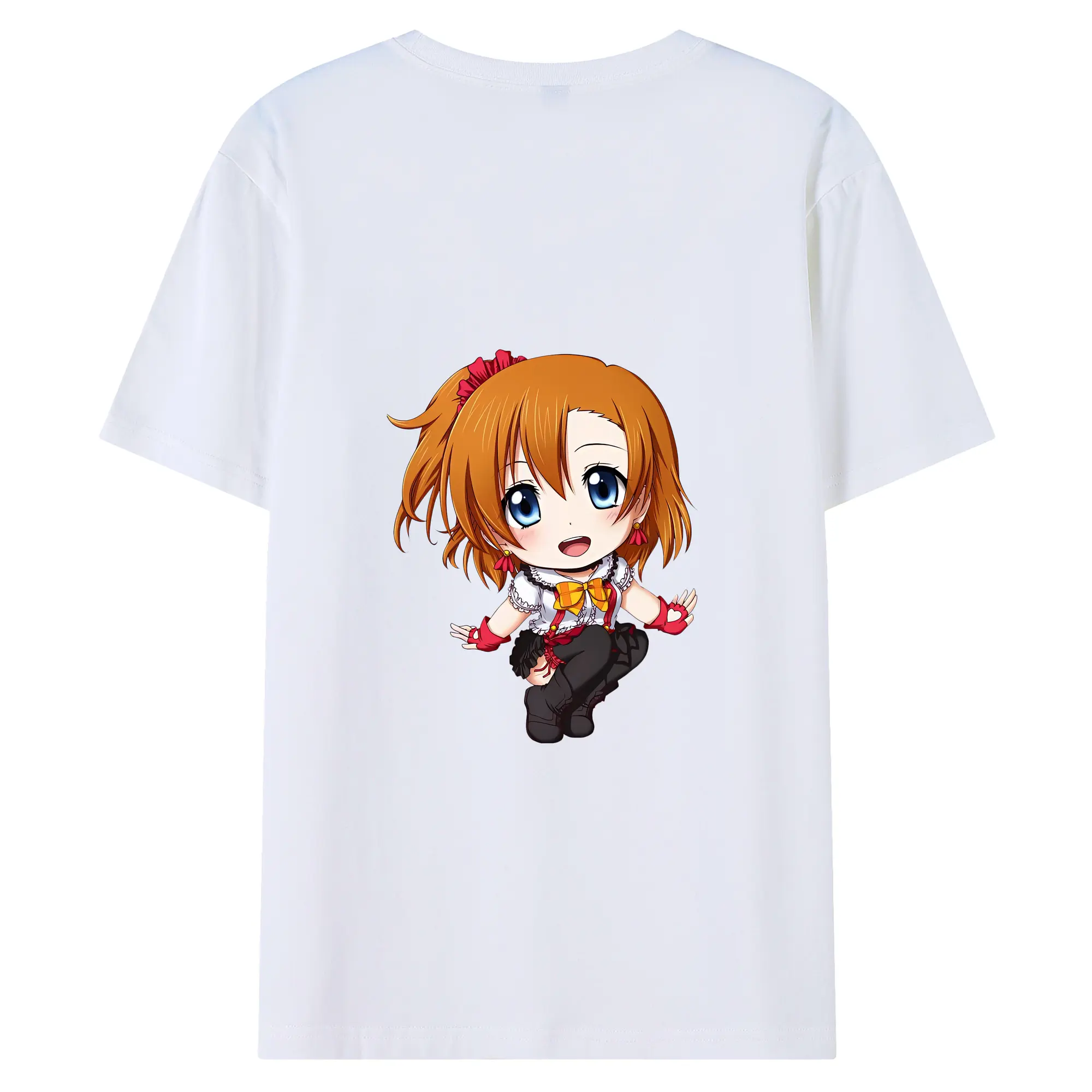 Love Live! グッズ,高坂穂乃果 - 綿100％ 半袖Tシャツ ・ バックプリント ・ 快適 通気性 ・ 日常使い 散歩 スポーツ用