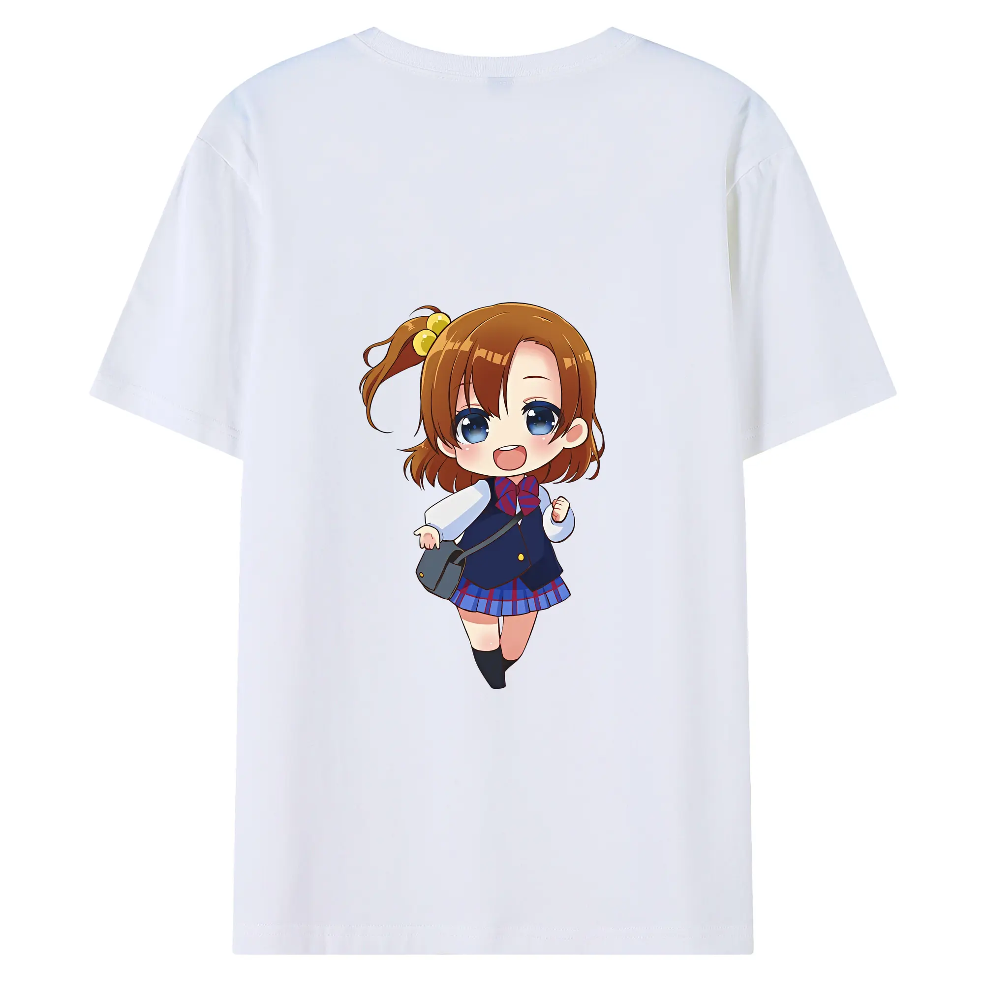 Love Live! グッズ,高坂穂乃果 - 綿100％ 半袖Tシャツ ・ バックプリント ・ 快適 通気性 ・ 日常使い 散歩 スポーツ用