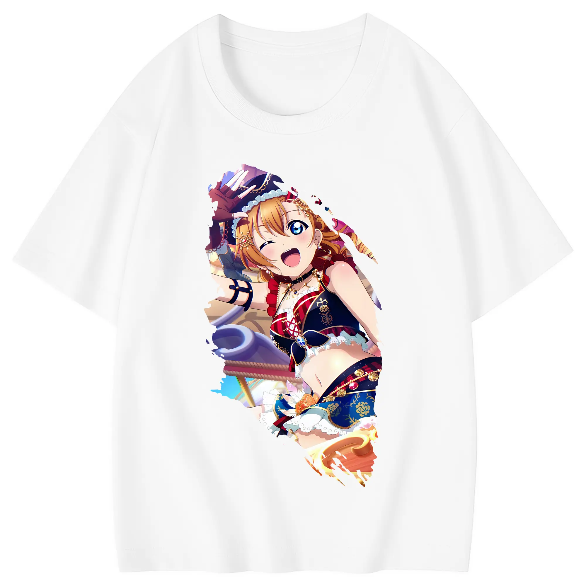 Love Live! グッズ,高坂穂乃果 - 綿100％ キッズTシャツ ・ フロントプリント ・ 快適 通気性 ・ スポーツ カジュアル 散歩用