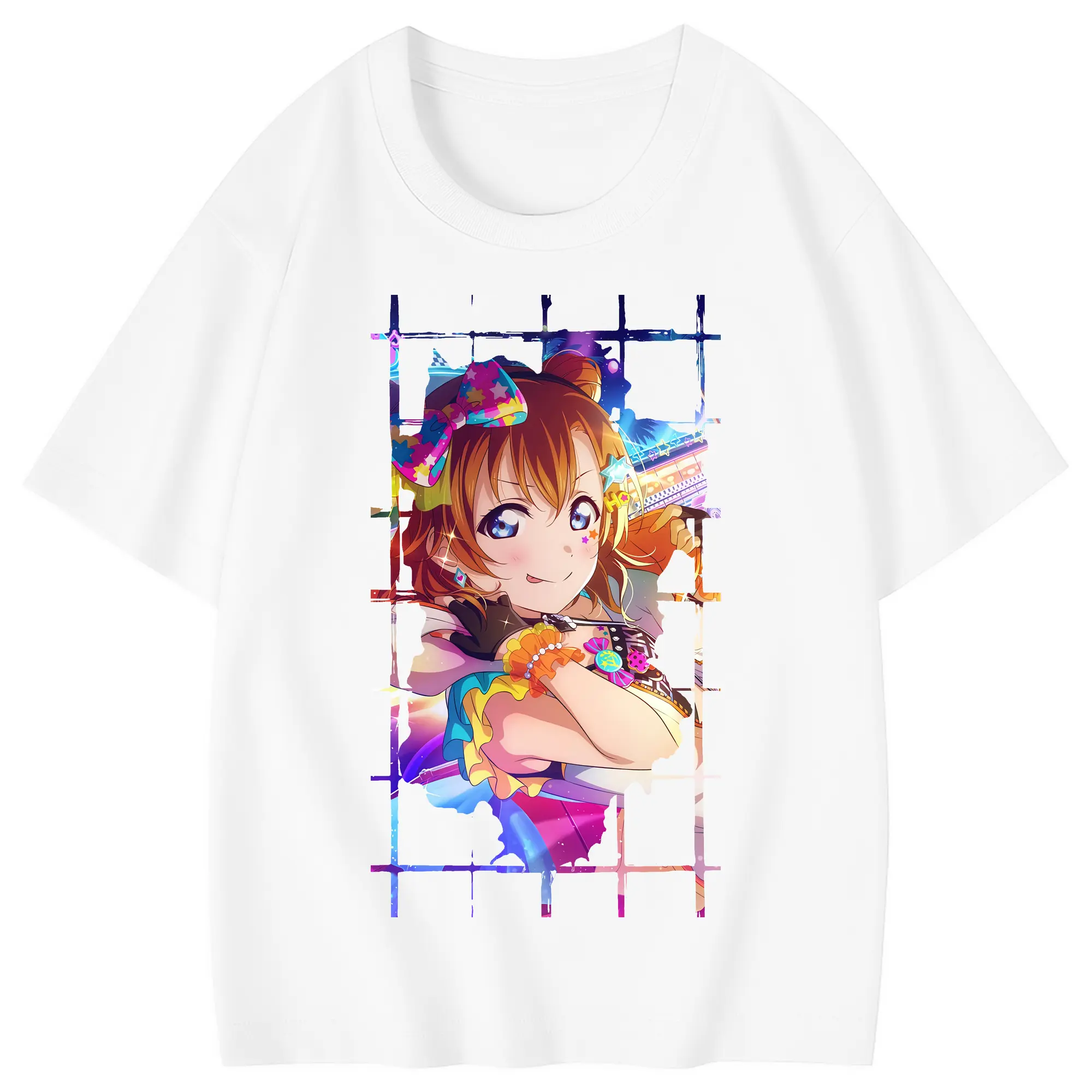 Love Live! グッズ,高坂穂乃果 - 綿100％ キッズTシャツ ・ フロントプリント ・ 快適 通気性 ・ スポーツ カジュアル 散歩用