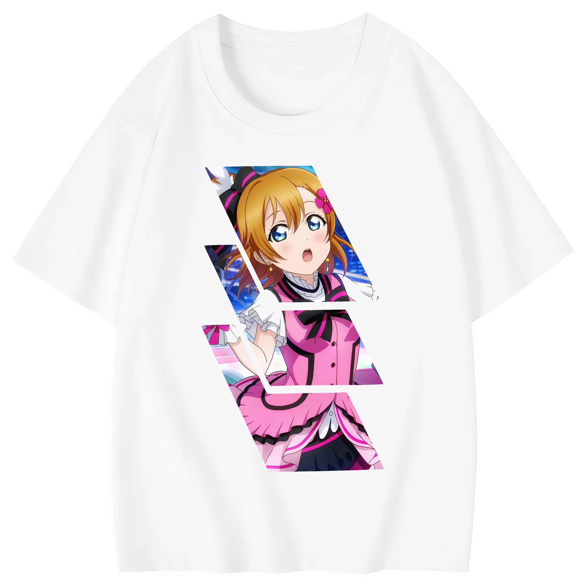 Love Live! グッズ,高坂穂乃果 - 綿100％ キッズTシャツ ・ フロントプリント ・ 快適 通気性 ・ スポーツ カジュアル 散歩用