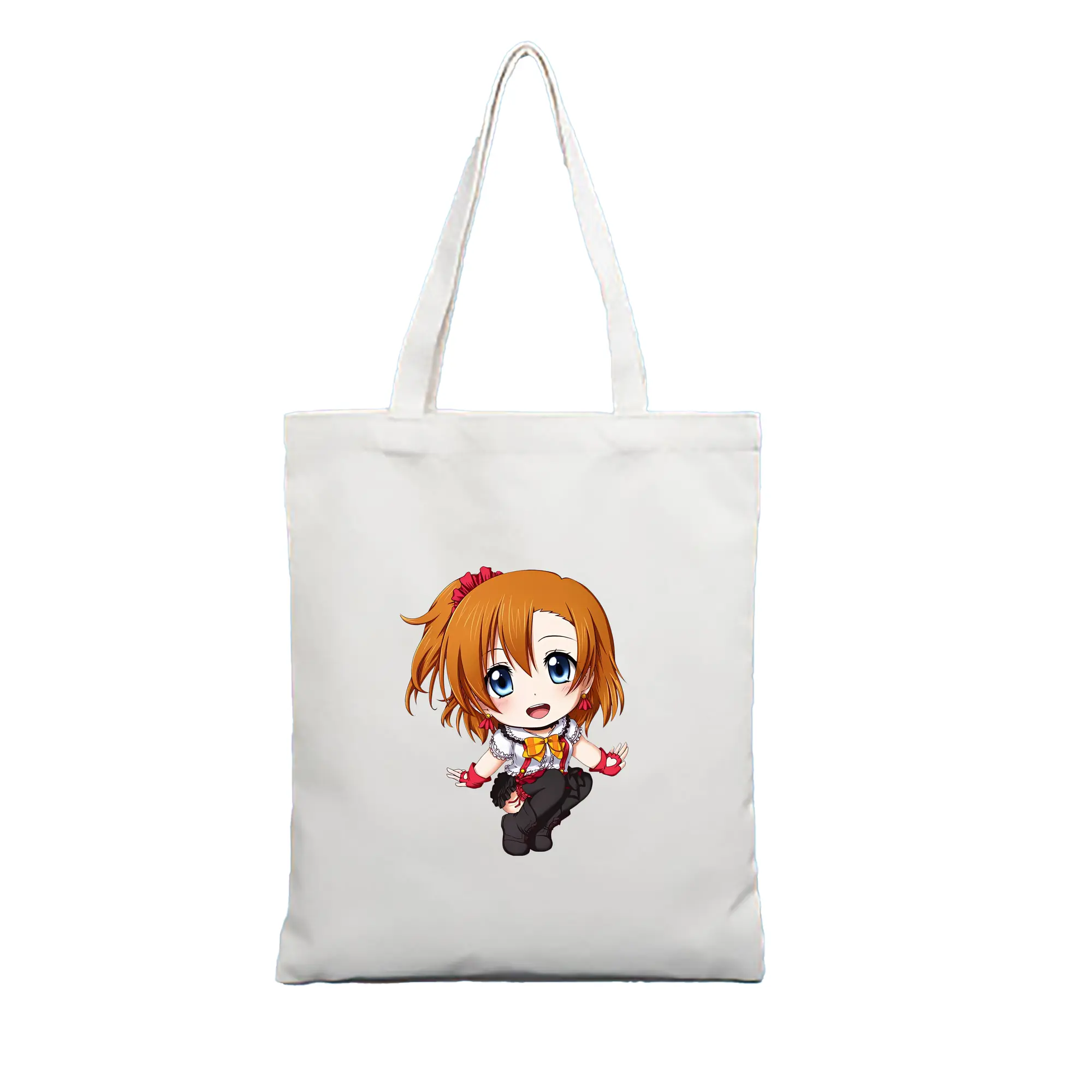 Love Live! グッズ,高坂穂乃果 - 縦型キャンバス手提げバッグ（トートバッグ） ・ キャンバス素材 ・ ショッピング用 ・ 軽量 丈夫 お手入れ簡単