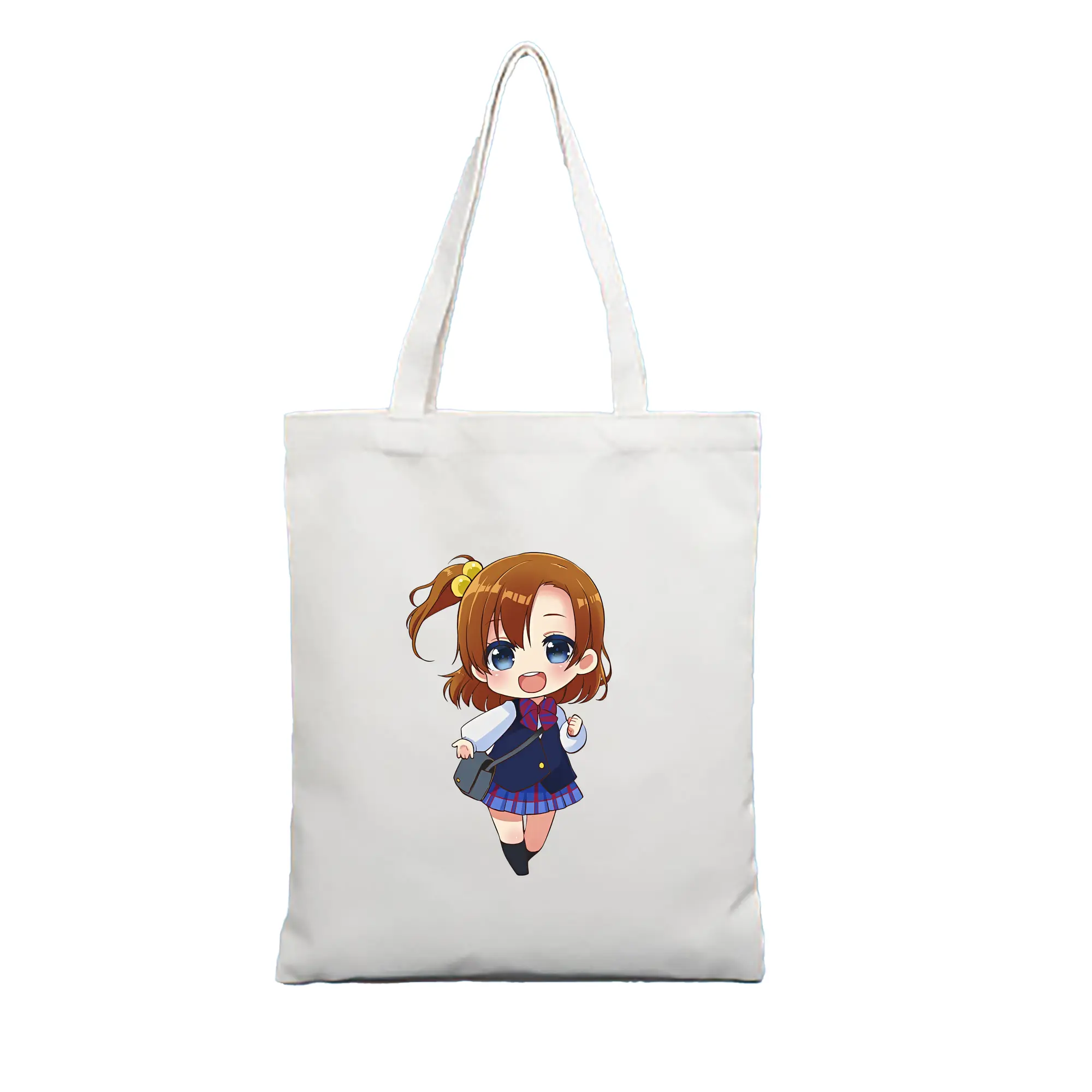 Love Live! グッズ,高坂穂乃果 - 縦型キャンバス手提げバッグ（トートバッグ） ・ キャンバス素材 ・ ショッピング用 ・ 軽量 丈夫 お手入れ簡単