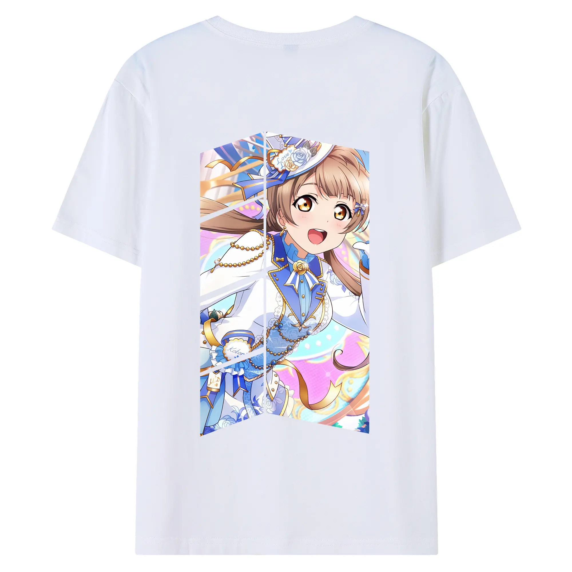 Love Live! グッズ,南ことり - 綿100％ 半袖Tシャツ ・ バックプリント ・ 快適 通気性 ・ 日常使い 散歩 スポーツ用