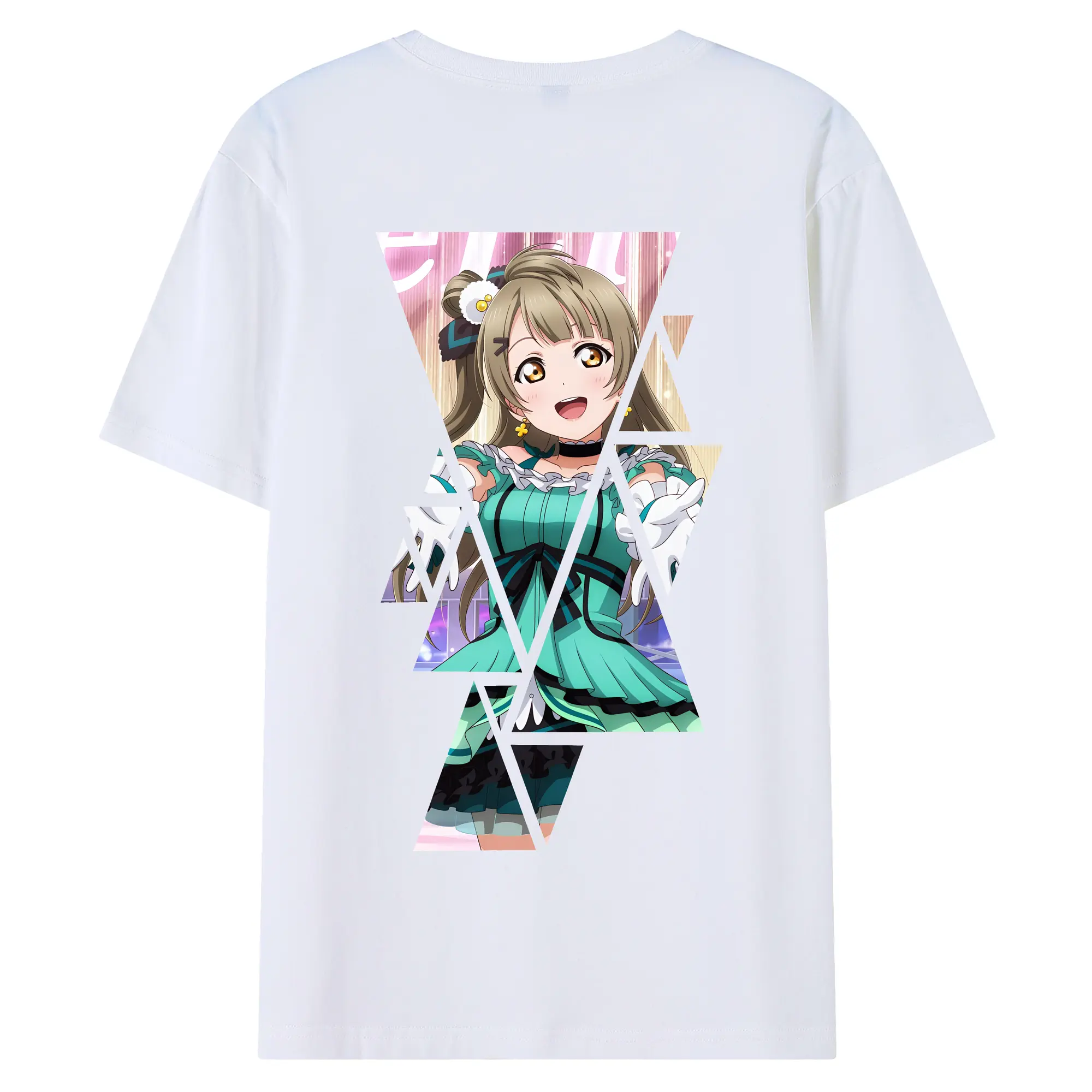 Love Live! グッズ,南ことり - 綿100％ 半袖Tシャツ ・ バックプリント ・ 快適 通気性 ・ 日常使い 散歩 スポーツ用