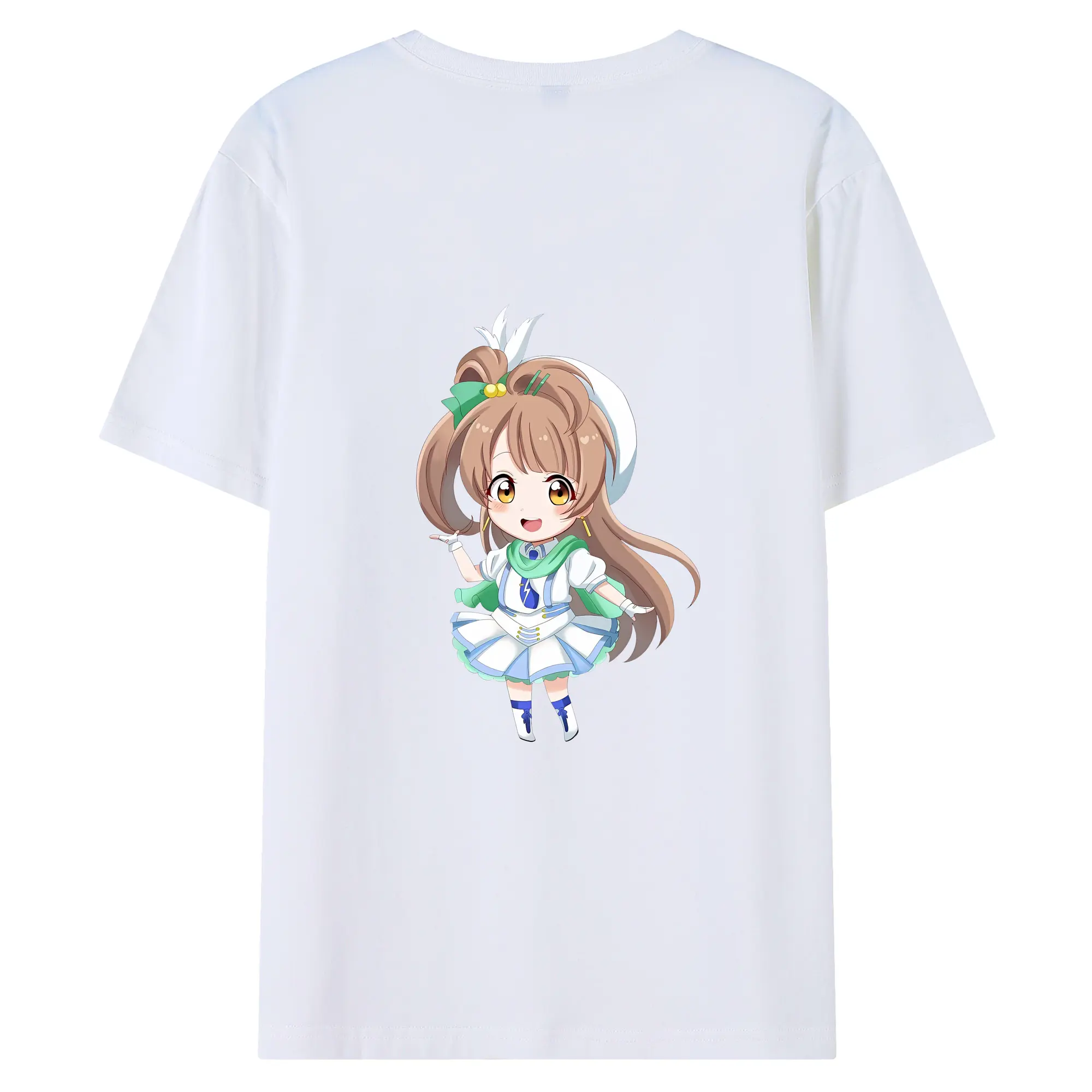 Love Live! グッズ,南ことり - 綿100％ 半袖Tシャツ ・ バックプリント ・ 快適 通気性 ・ 日常使い 散歩 スポーツ用