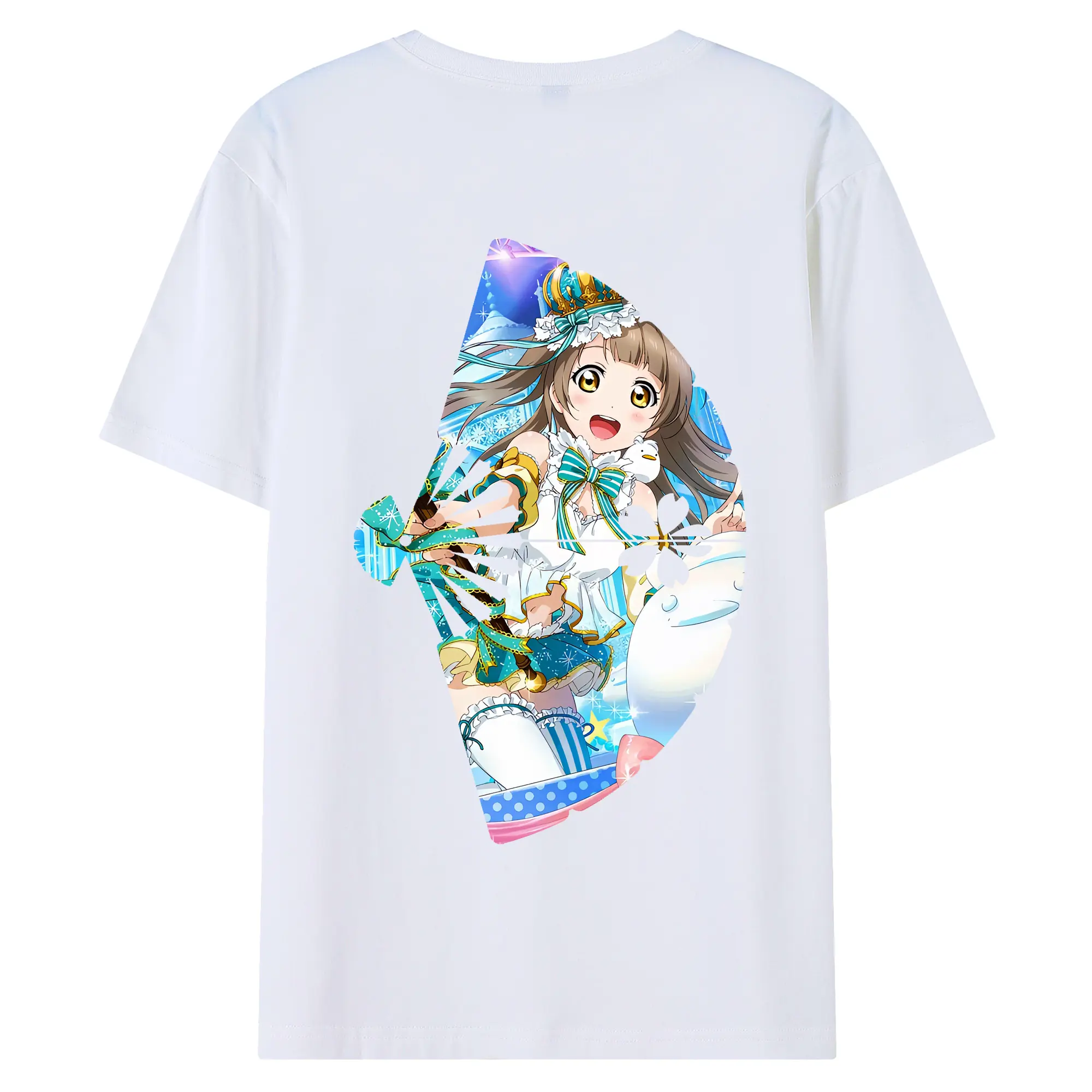 Love Live! グッズ,南ことり - 綿100％ 半袖Tシャツ ・ バックプリント ・ 快適 通気性 ・ 日常使い 散歩 スポーツ用