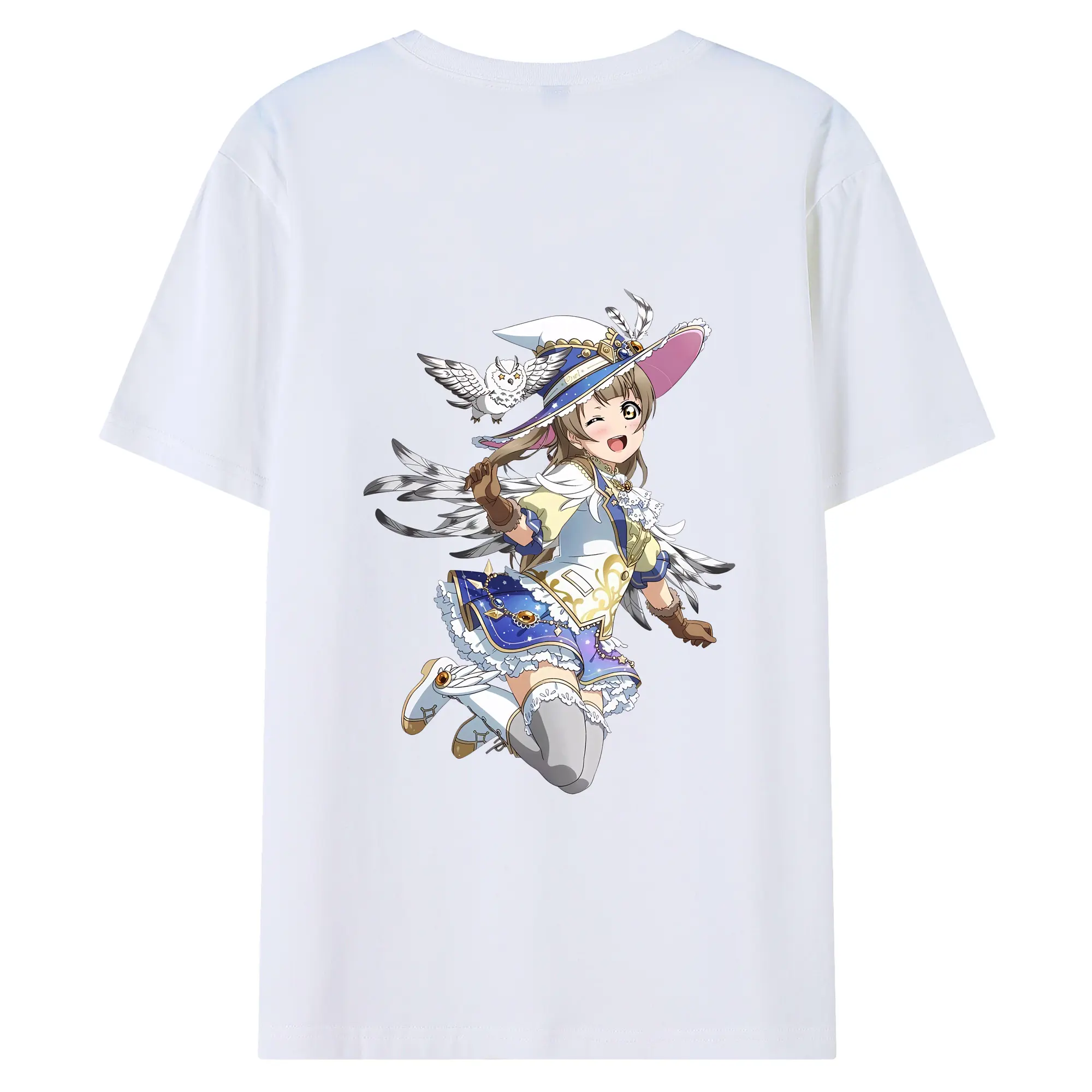 Love Live! グッズ,南ことり - 綿100％ 半袖Tシャツ ・ バックプリント ・ 快適 通気性 ・ 日常使い 散歩 スポーツ用