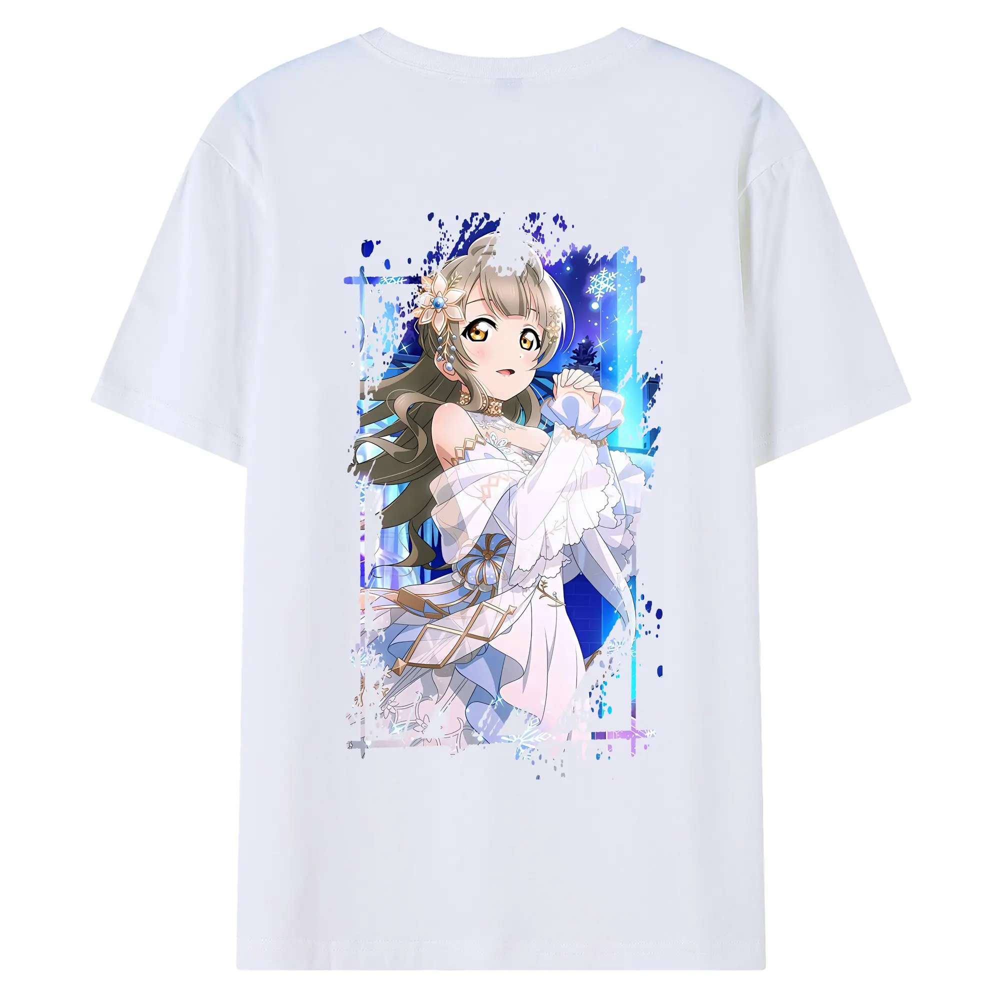 Love Live! グッズ,南ことり - 綿100％ 半袖Tシャツ ・ バックプリント ・ 快適 通気性 ・ 日常使い 散歩 スポーツ用