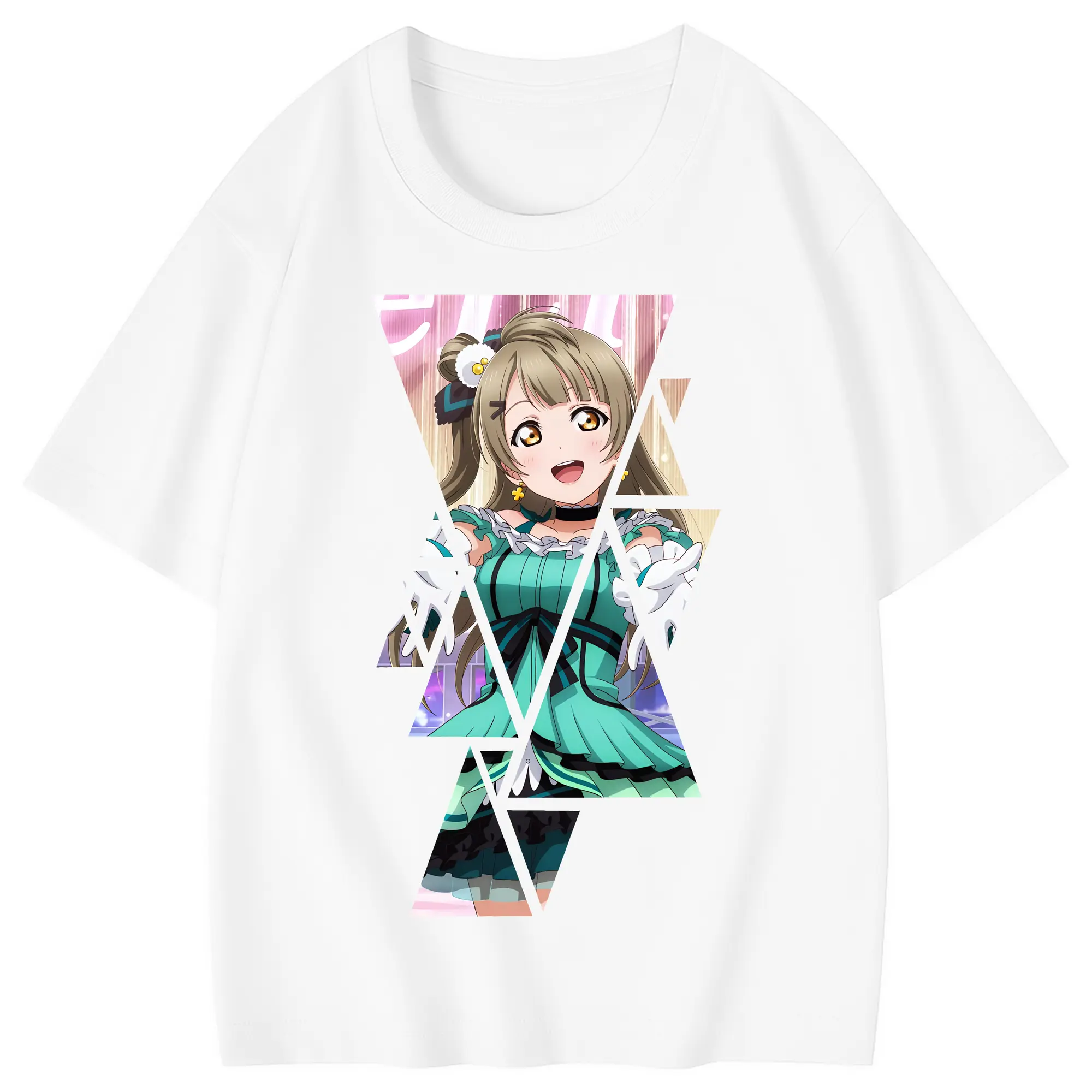 Love Live! グッズ,南ことり - 綿100％ キッズTシャツ ・ フロントプリント ・ 快適 通気性 ・ スポーツ カジュアル 散歩用