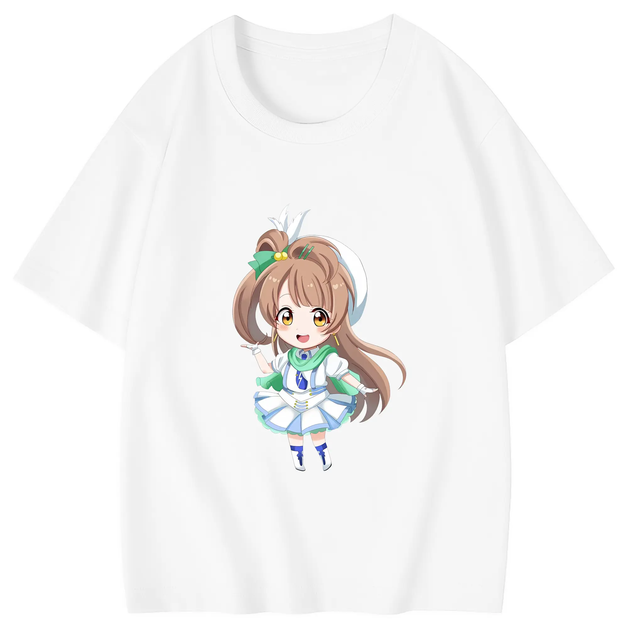 Love Live! グッズ,南ことり - 綿100％ キッズTシャツ ・ フロントプリント ・ 快適 通気性 ・ スポーツ カジュアル 散歩用