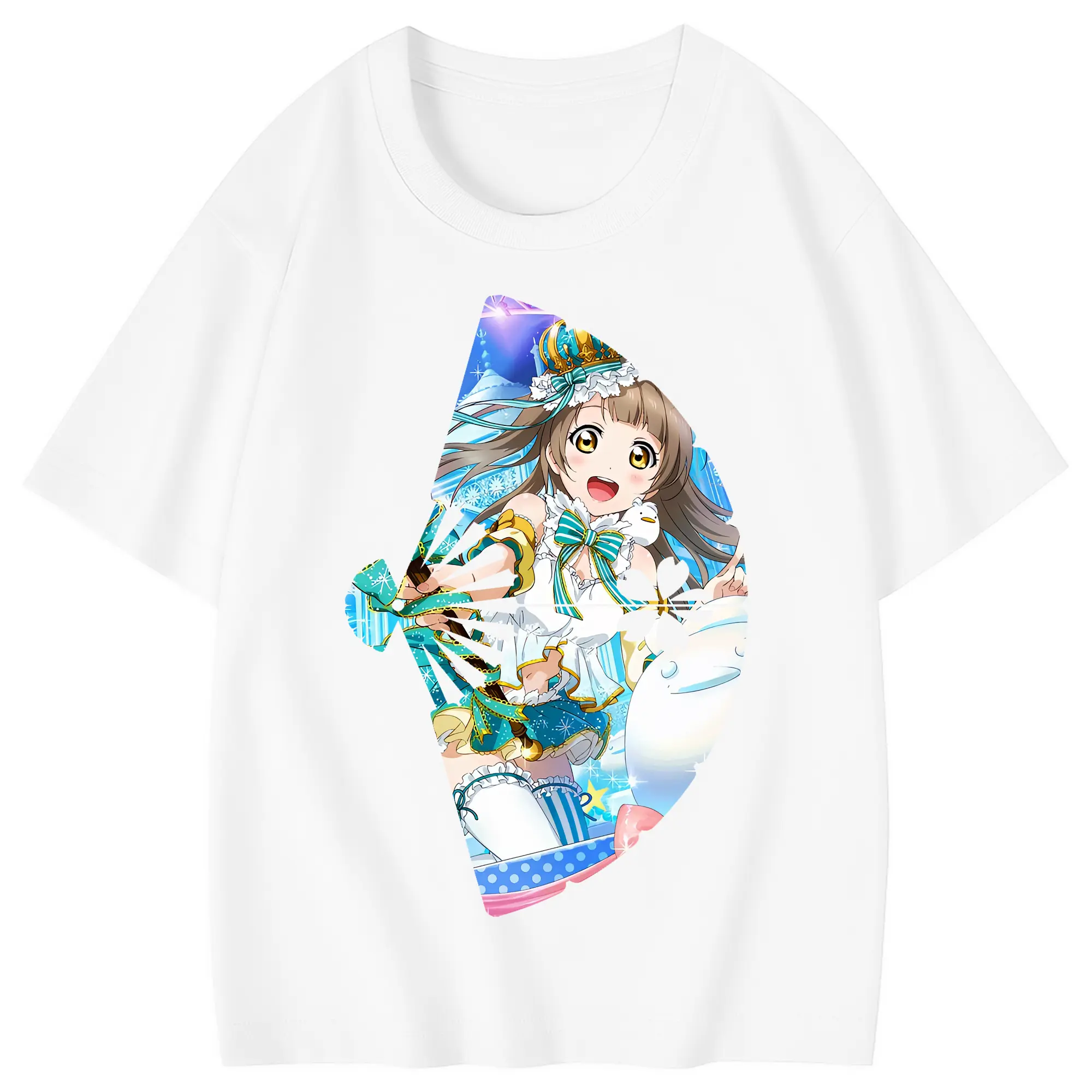 Love Live! グッズ,南ことり - 綿100％ キッズTシャツ ・ フロントプリント ・ 快適 通気性 ・ スポーツ カジュアル 散歩用