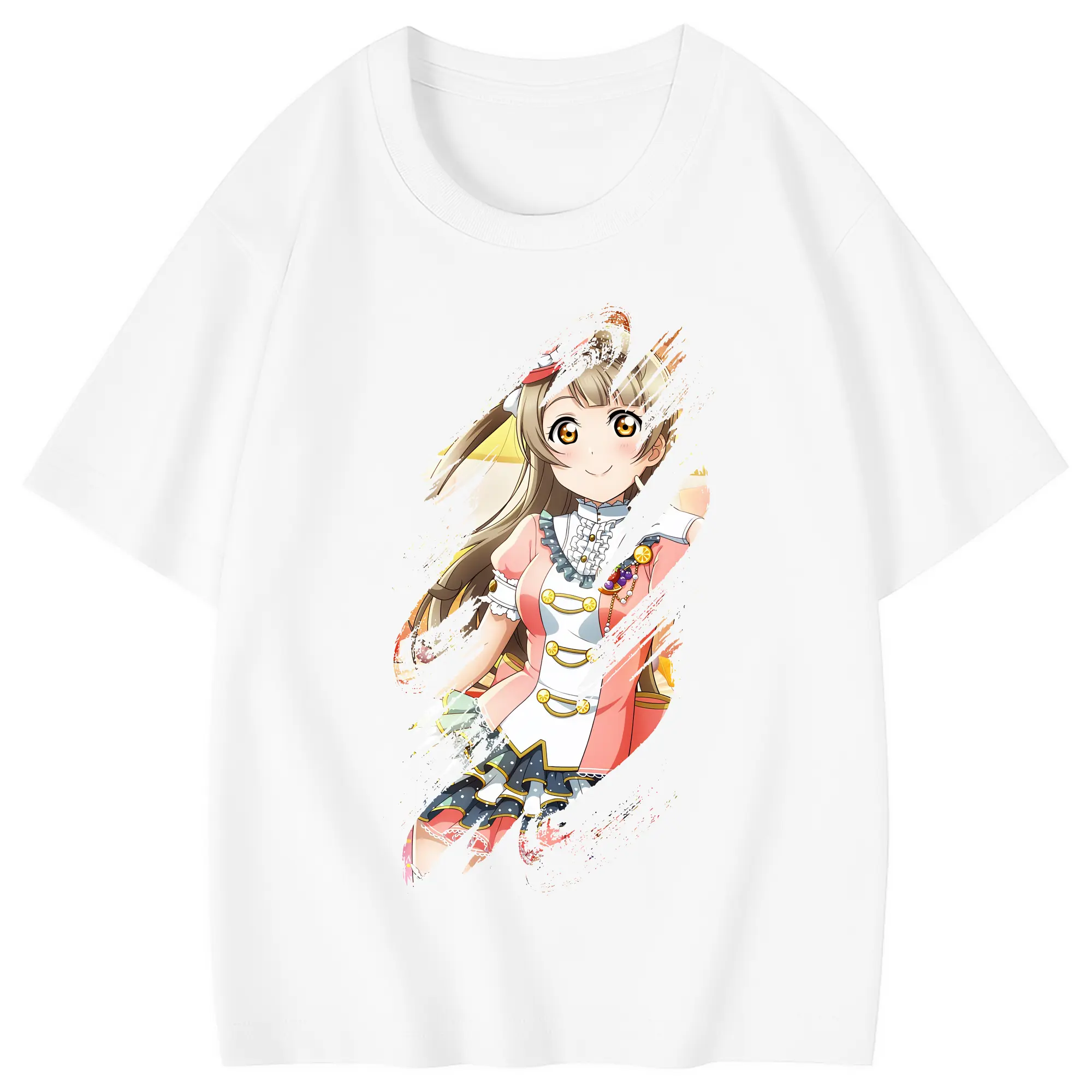 Love Live! グッズ,南ことり - 綿100％ キッズTシャツ ・ フロントプリント ・ 快適 通気性 ・ スポーツ カジュアル 散歩用