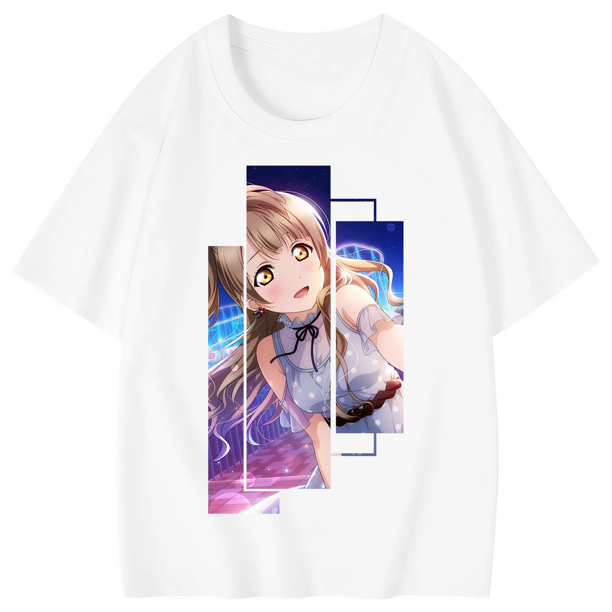 Love Live! グッズ,南ことり - 綿100％ キッズTシャツ ・ フロントプリント ・ 快適 通気性 ・ スポーツ カジュアル 散歩用