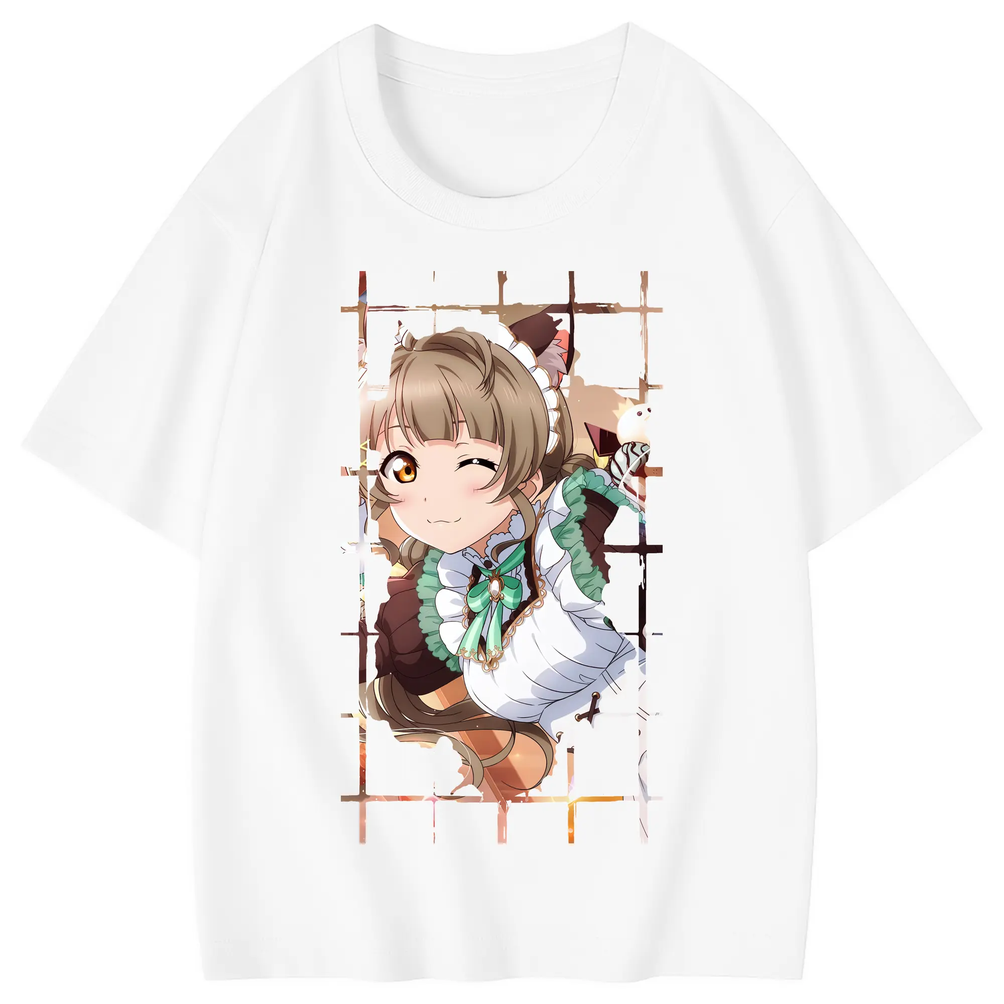 Love Live! グッズ,南ことり - 綿100％ キッズTシャツ ・ フロントプリント ・ 快適 通気性 ・ スポーツ カジュアル 散歩用