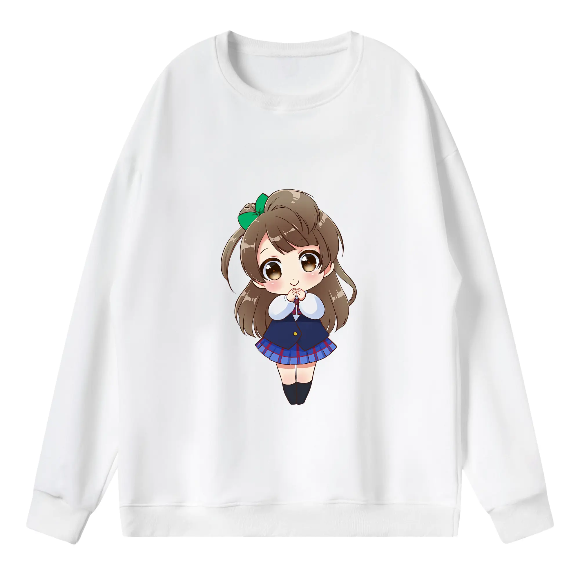 Love Live! グッズ,南ことり - 薄手 クルーネック スウェット 裏毛260g · ポリエステル 春秋向け カジュアル 男女兼用 · トレーナー デイリー スポーツ 散歩に最適