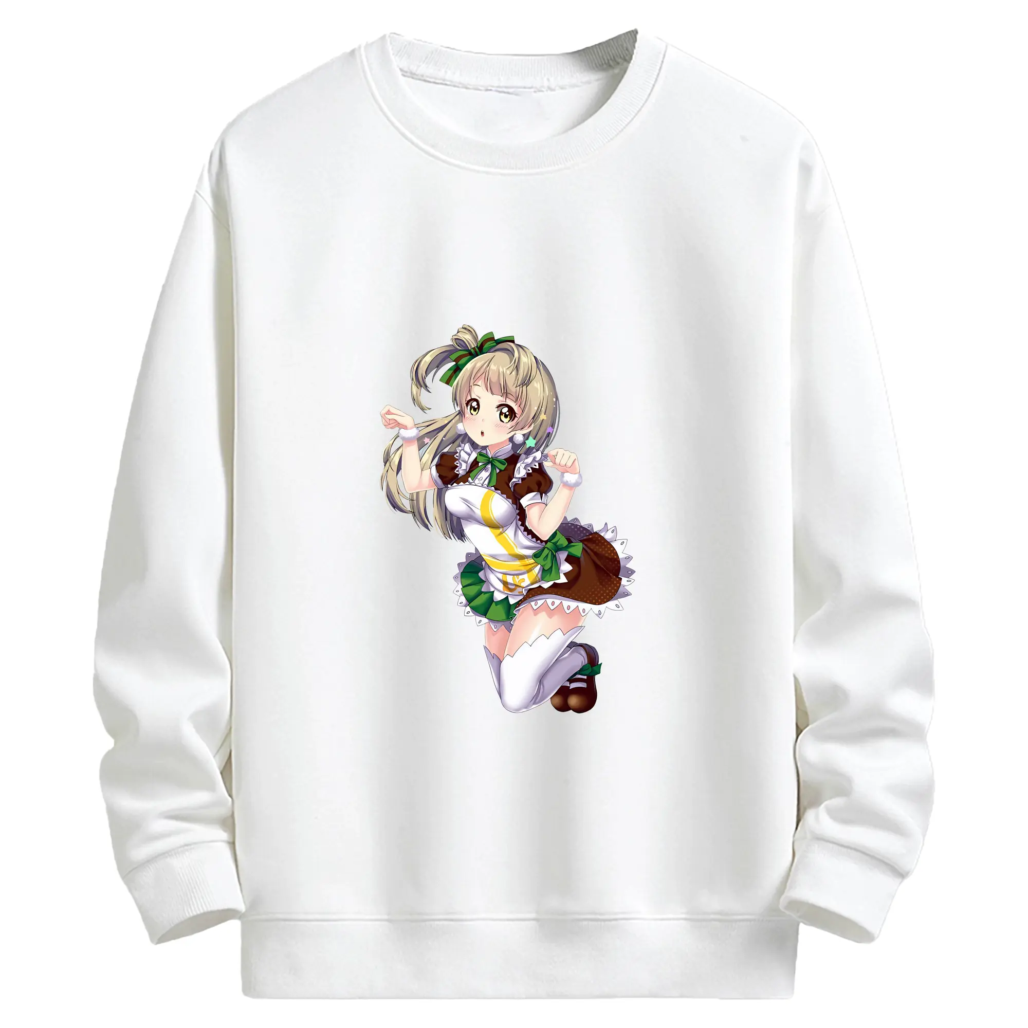 Love Live! グッズ,南ことり - キッズ クルーネックスウェットシャツ ・ フロントプリント ・ 綿80％ ポリエステル20％ ・ 快適 通学 スポーツ 日常使い お散歩用