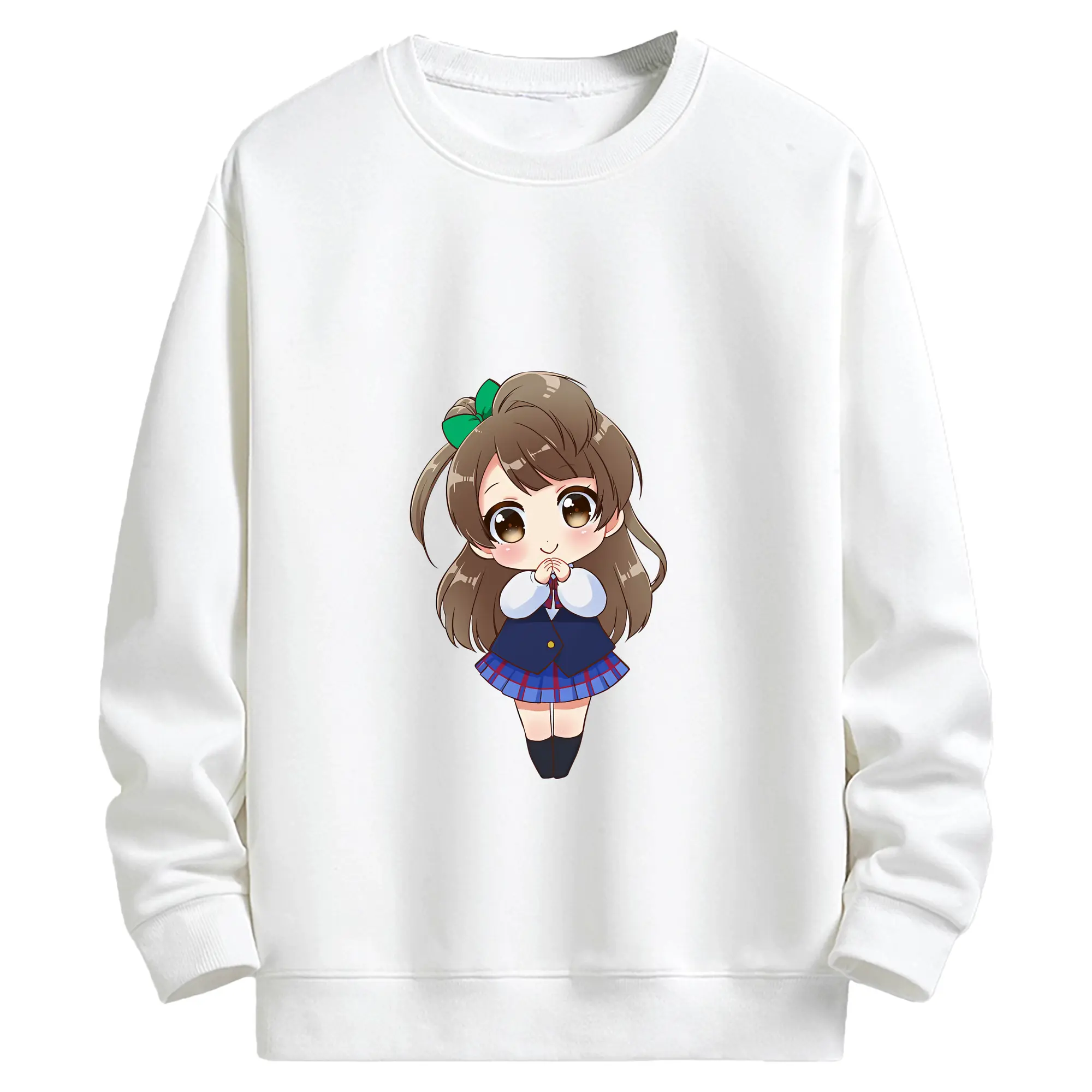 Love Live! グッズ,南ことり - キッズ クルーネックスウェットシャツ ・ フロントプリント ・ 綿80％ ポリエステル20％ ・ 快適 通学 スポーツ 日常使い お散歩用