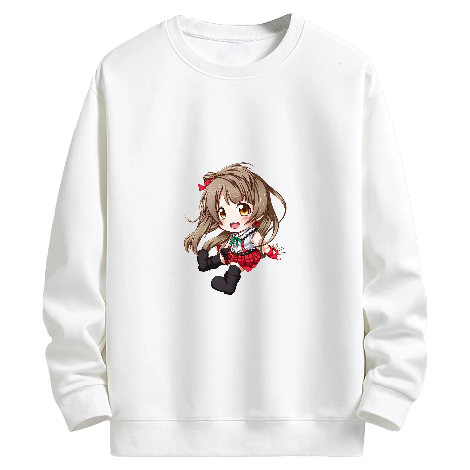Love Live! グッズ,南ことり - キッズ クルーネックスウェットシャツ ・ フロントプリント ・ 綿80％ ポリエステル20％ ・ 快適 通学 スポーツ 日常使い お散歩用