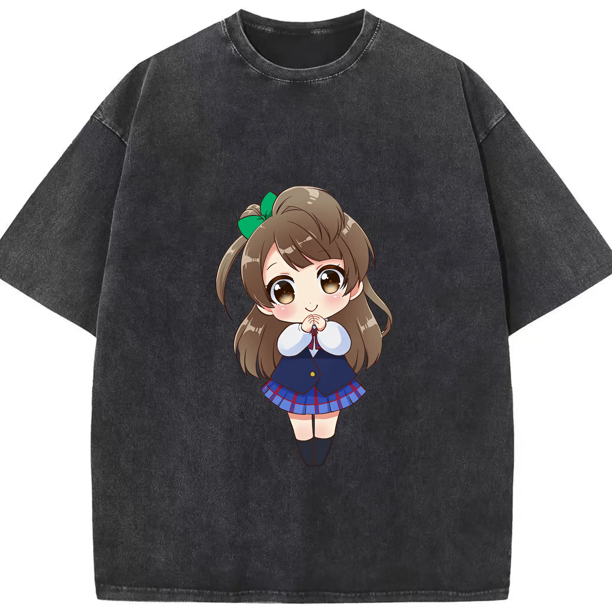 Love Live! グッズ,南ことり - 綿100％ ヴィンテージ風 半袖Tシャツ ・ フロントプリント ・ 柔らか肌触り ・ 通気性 快適 ・ スポーツ カジュアル 外出用