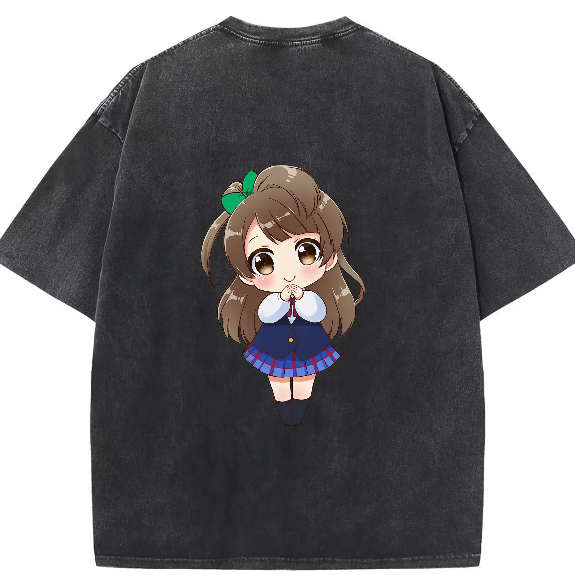 Love Live! グッズ,南ことり - 綿100％ ヴィンテージ風 半袖Tシャツ ・ 背面プリント ・ 柔らか肌触り ・ 通気性 快適 ・ スポーツ カジュアル 外出用