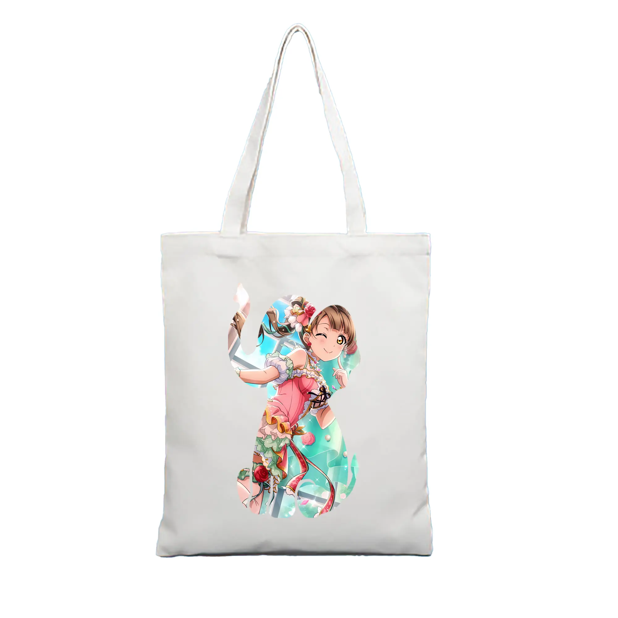 Love Live! グッズ,南ことり - 縦型キャンバス手提げバッグ（トートバッグ） ・ キャンバス素材 ・ ショッピング用 ・ 軽量 丈夫 お手入れ簡単