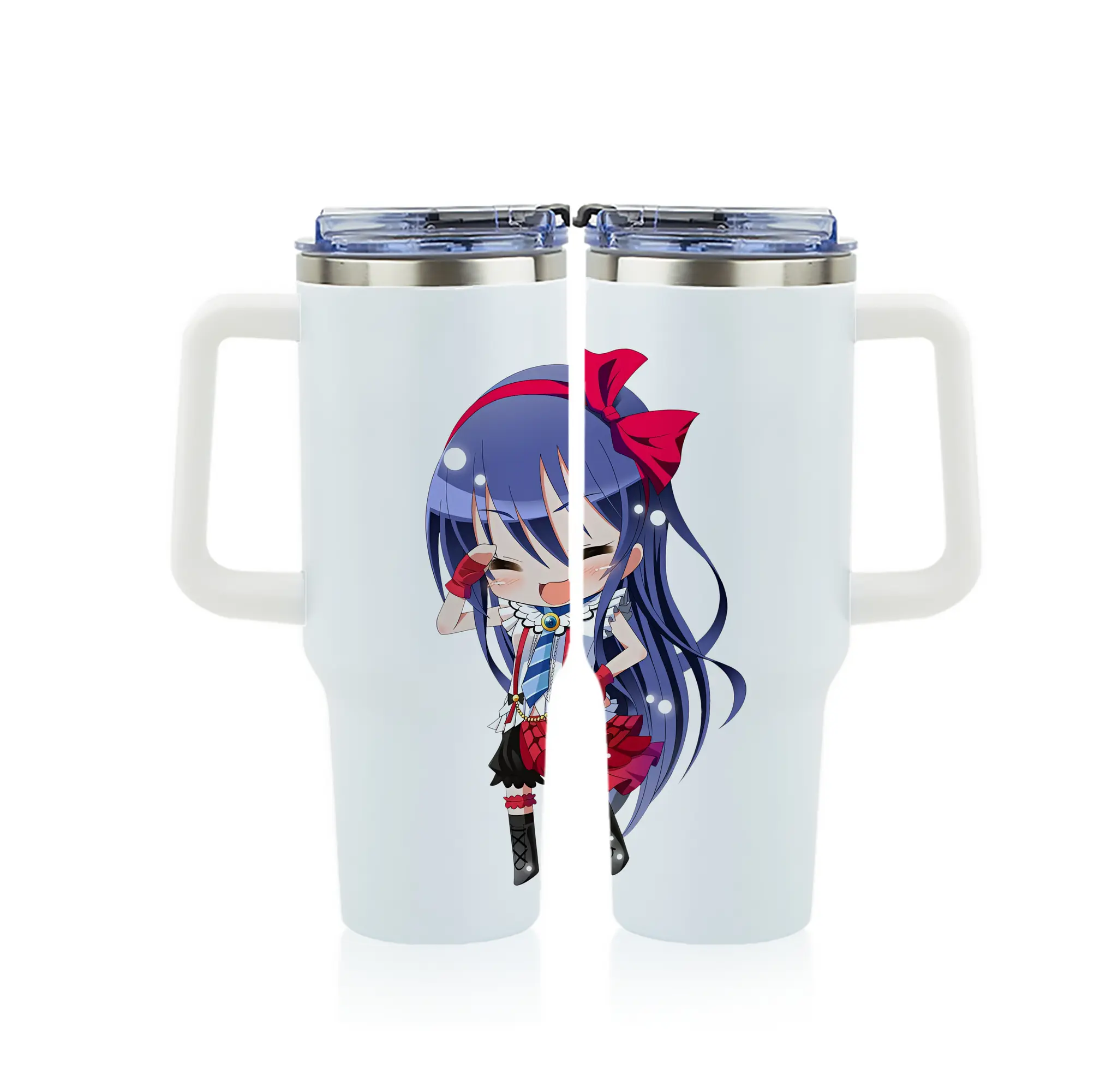 Love Live! グッズ,園田海未 - 1200mL フルプリント車用タンブラー ・ 304ステンレス 内側 ・ 201ステンレス 外側 ・ 保温 保冷 ・ 通勤 ドライブ アウトドア用