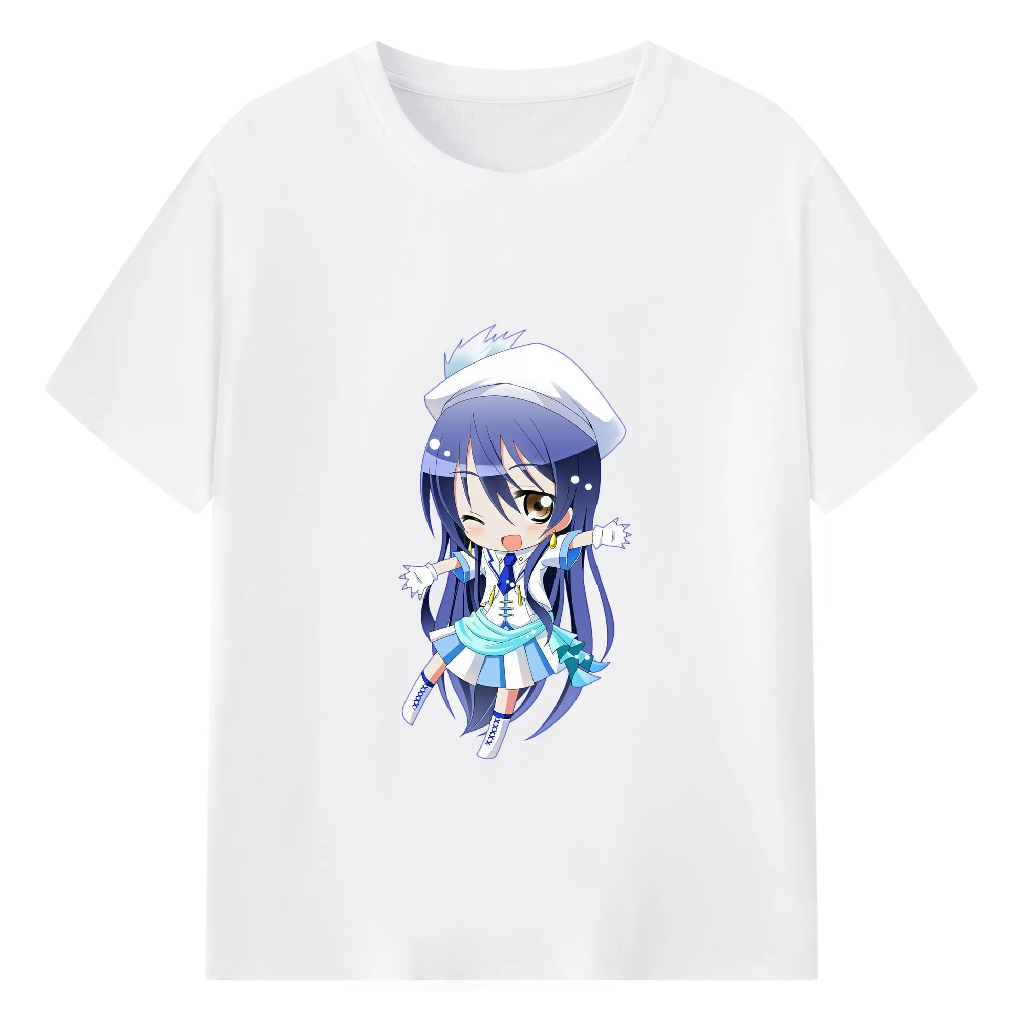 Love Live! グッズ,園田海未 - 綿100％ 半袖Tシャツ ・ フロントプリント ・ 快適 通気性 ・ 日常使い 散歩 スポーツ用