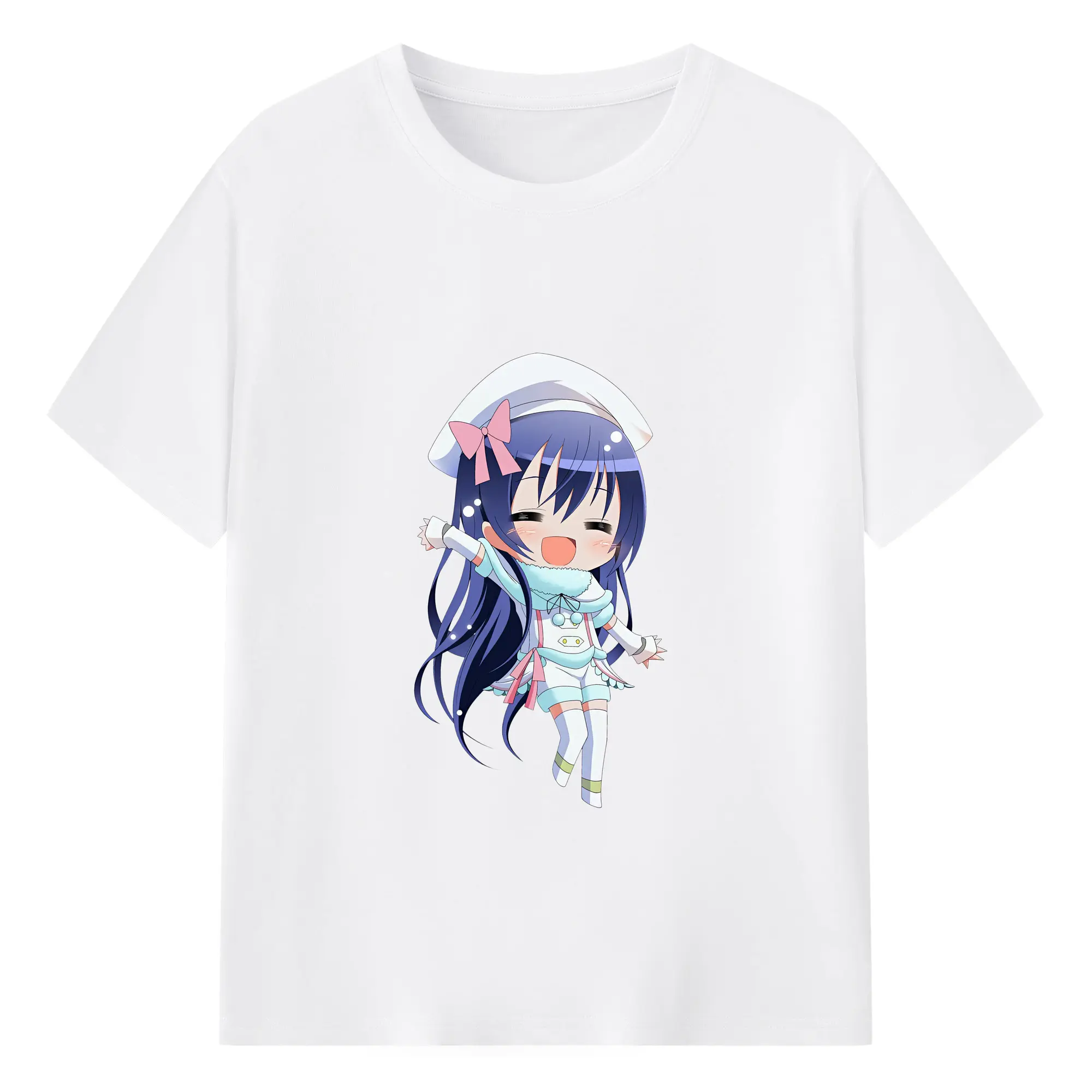 Love Live! グッズ,園田海未 - 綿100％ 半袖Tシャツ ・ フロントプリント ・ 快適 通気性 ・ 日常使い 散歩 スポーツ用