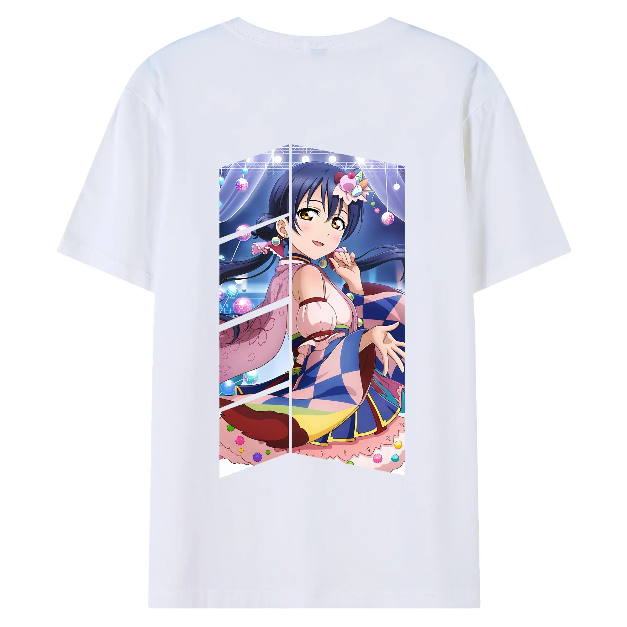 Love Live! グッズ,園田海未 - 綿100％ 半袖Tシャツ ・ バックプリント ・ 快適 通気性 ・ 日常使い 散歩 スポーツ用
