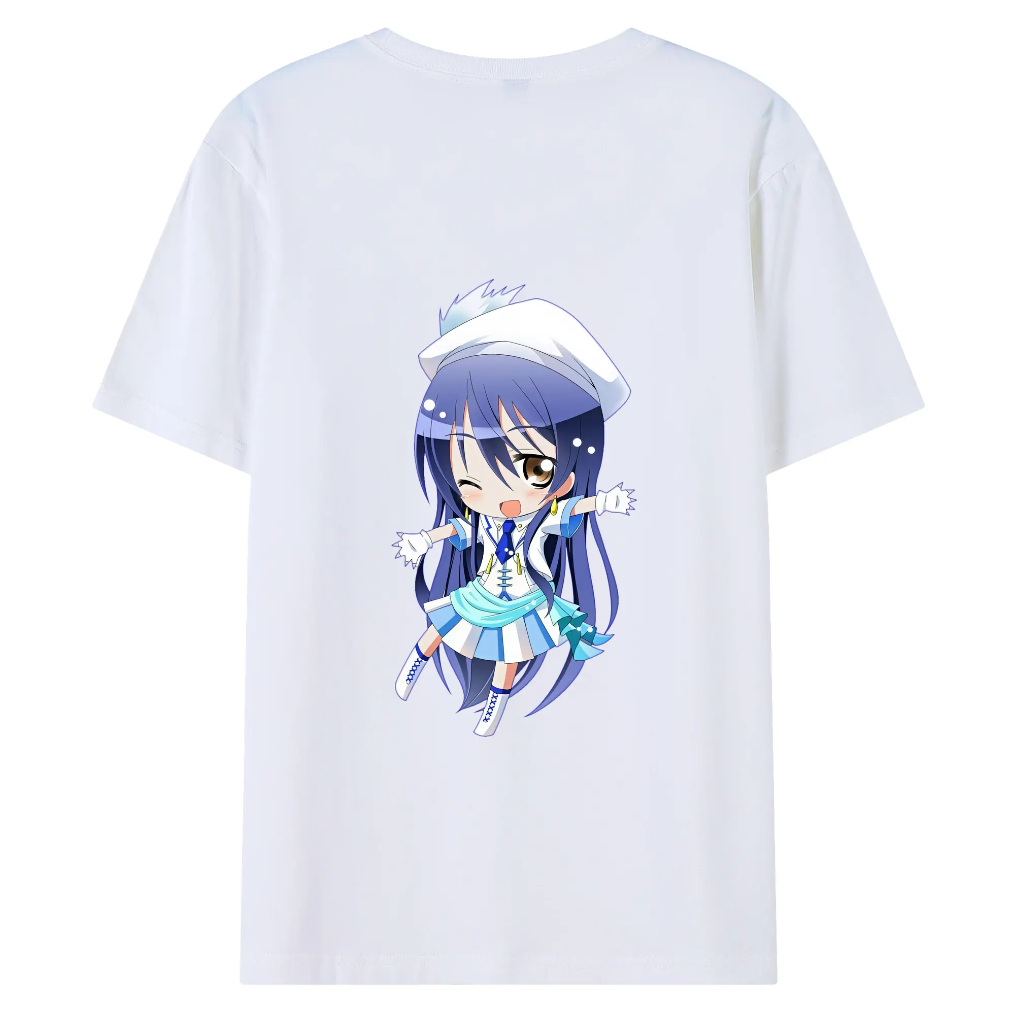 Love Live! グッズ,園田海未 - 綿100％ 半袖Tシャツ ・ バックプリント ・ 快適 通気性 ・ 日常使い 散歩 スポーツ用