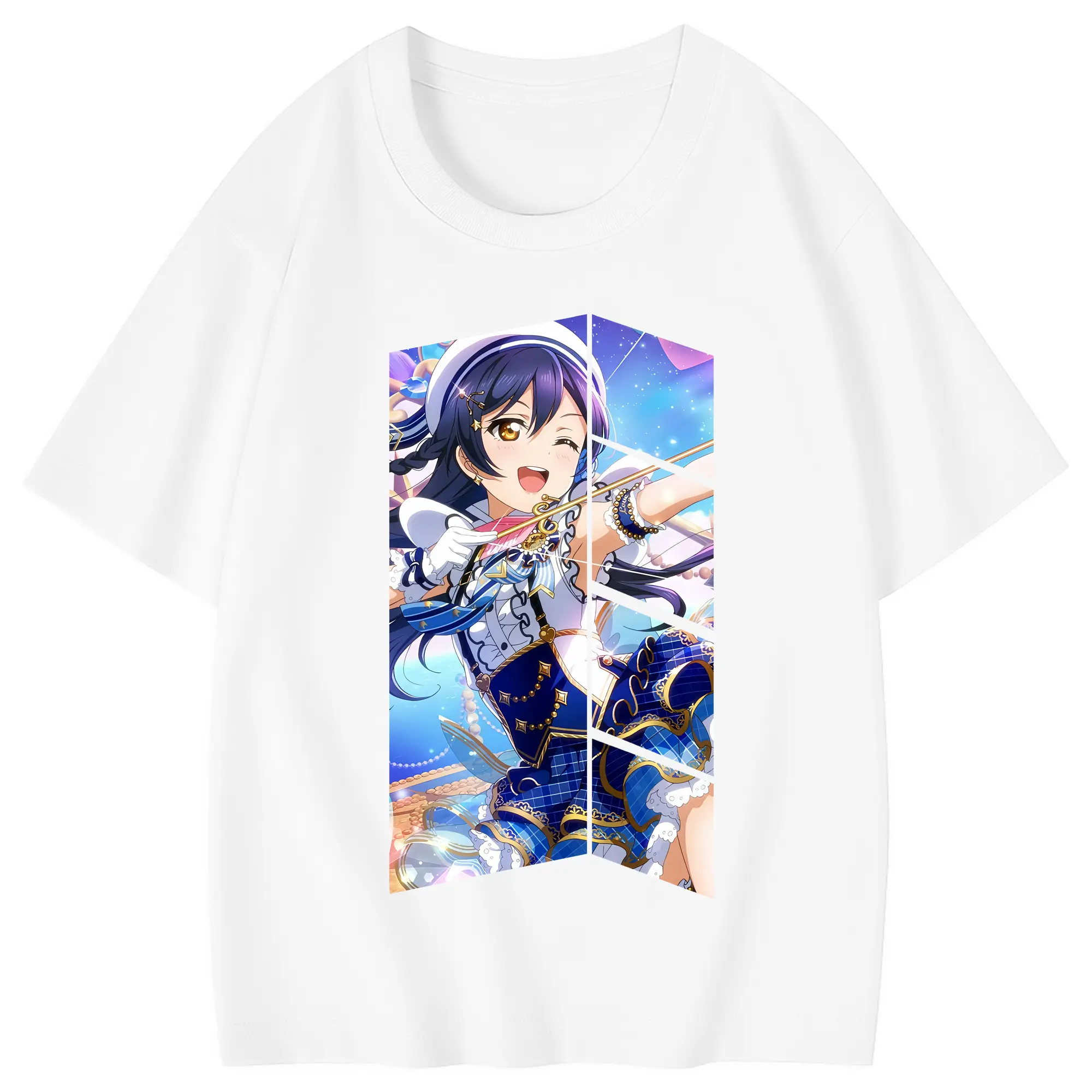 Love Live! グッズ,園田海未 - 綿100％ キッズTシャツ ・ フロントプリント ・ 快適 通気性 ・ スポーツ カジュアル 散歩用