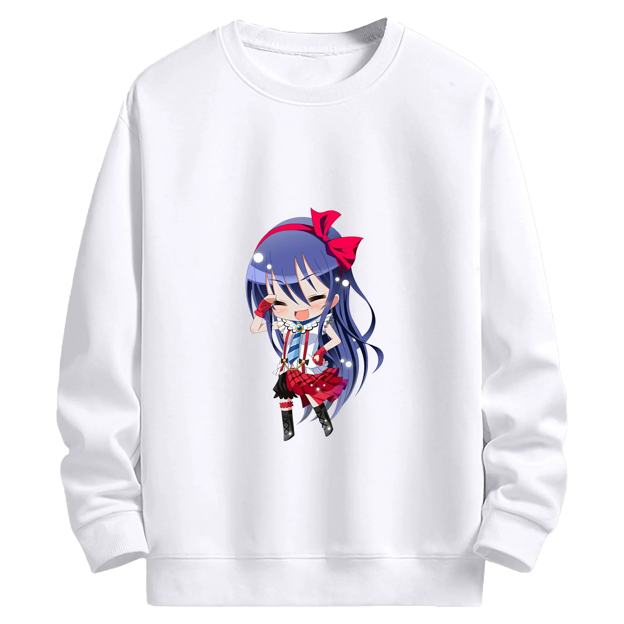 Love Live! グッズ,園田海未 - 高品質 クルーネック スウェット ・ コットン59％ ポリエステル41％ ・ ユニセックス 長袖 トレーナー ・ カジュアル デイリー スポーツ 散歩用