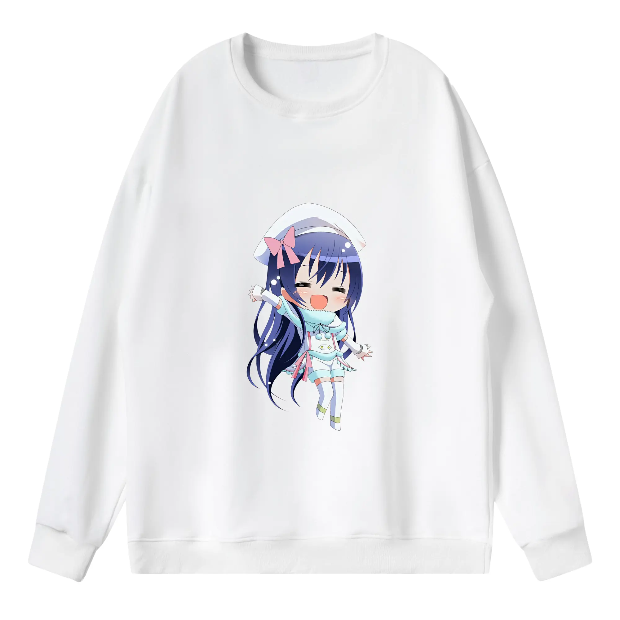 Love Live! グッズ,園田海未 - 薄手 クルーネック スウェット 裏毛260g · ポリエステル 春秋向け カジュアル 男女兼用 · トレーナー デイリー スポーツ 散歩に最適