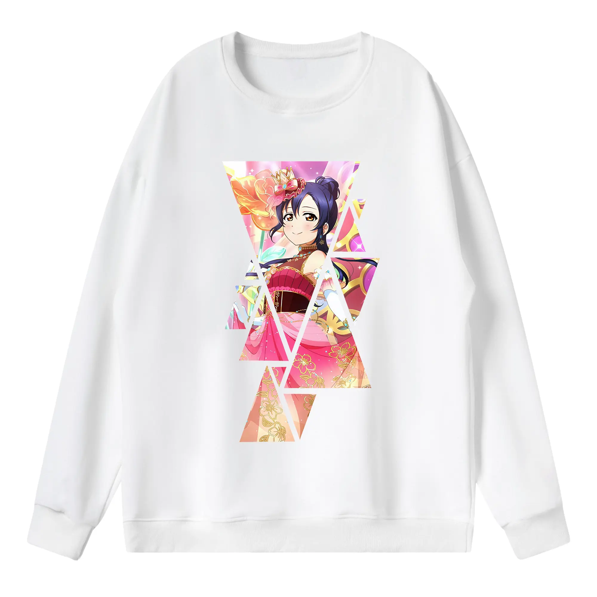 Love Live! グッズ,園田海未 - 薄手 クルーネック スウェット 裏毛260g · ポリエステル 春秋向け カジュアル 男女兼用 · トレーナー デイリー スポーツ 散歩に最適