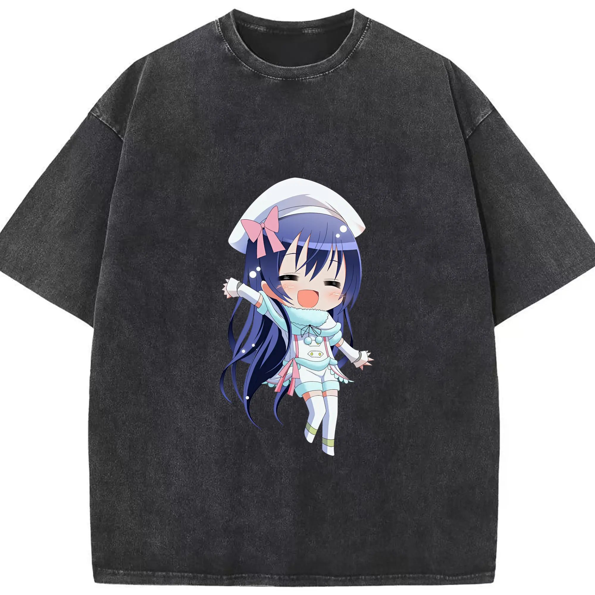 Love Live! グッズ,園田海未 - 綿100％ ヴィンテージ風 半袖Tシャツ ・ フロントプリント ・ 柔らか肌触り ・ 通気性 快適 ・ スポーツ カジュアル 外出用