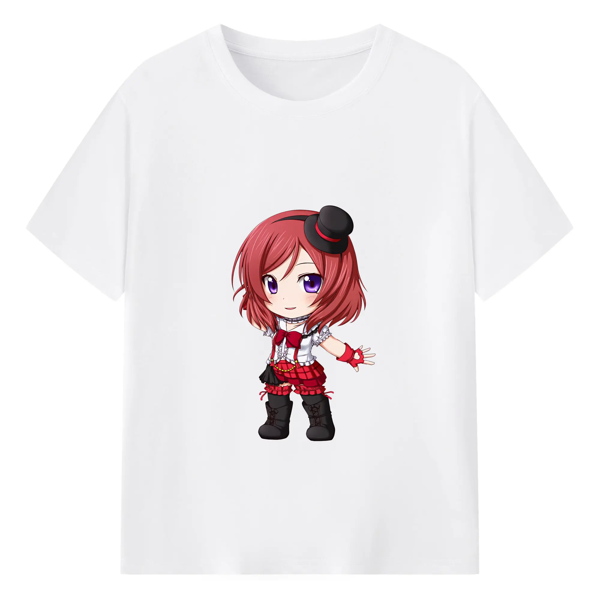 Love Live! グッズ,西木野真姫 - 綿100％ 半袖Tシャツ ・ フロントプリント ・ 快適 通気性 ・ 日常使い 散歩 スポーツ用