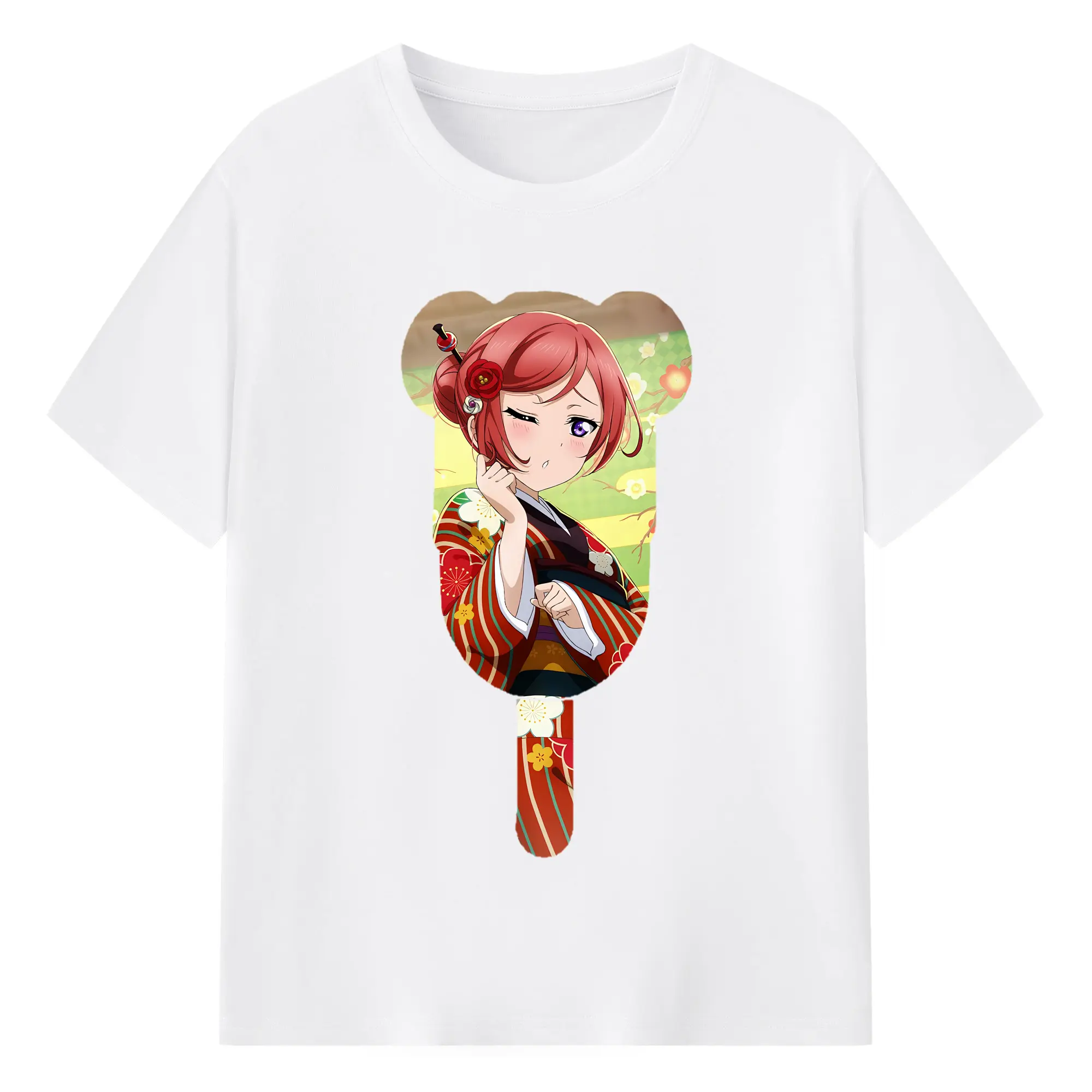 Love Live! グッズ,西木野真姫 - 綿100％ 半袖Tシャツ ・ フロントプリント ・ 快適 通気性 ・ 日常使い 散歩 スポーツ用