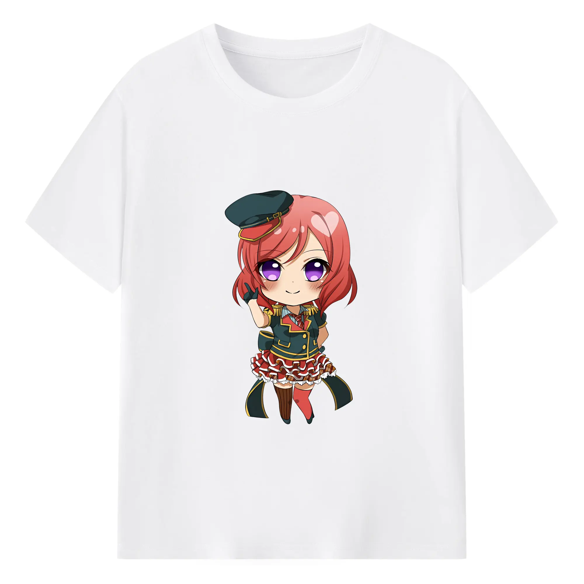 Love Live! グッズ,西木野真姫 - 綿100％ 半袖Tシャツ ・ フロントプリント ・ 快適 通気性 ・ 日常使い 散歩 スポーツ用