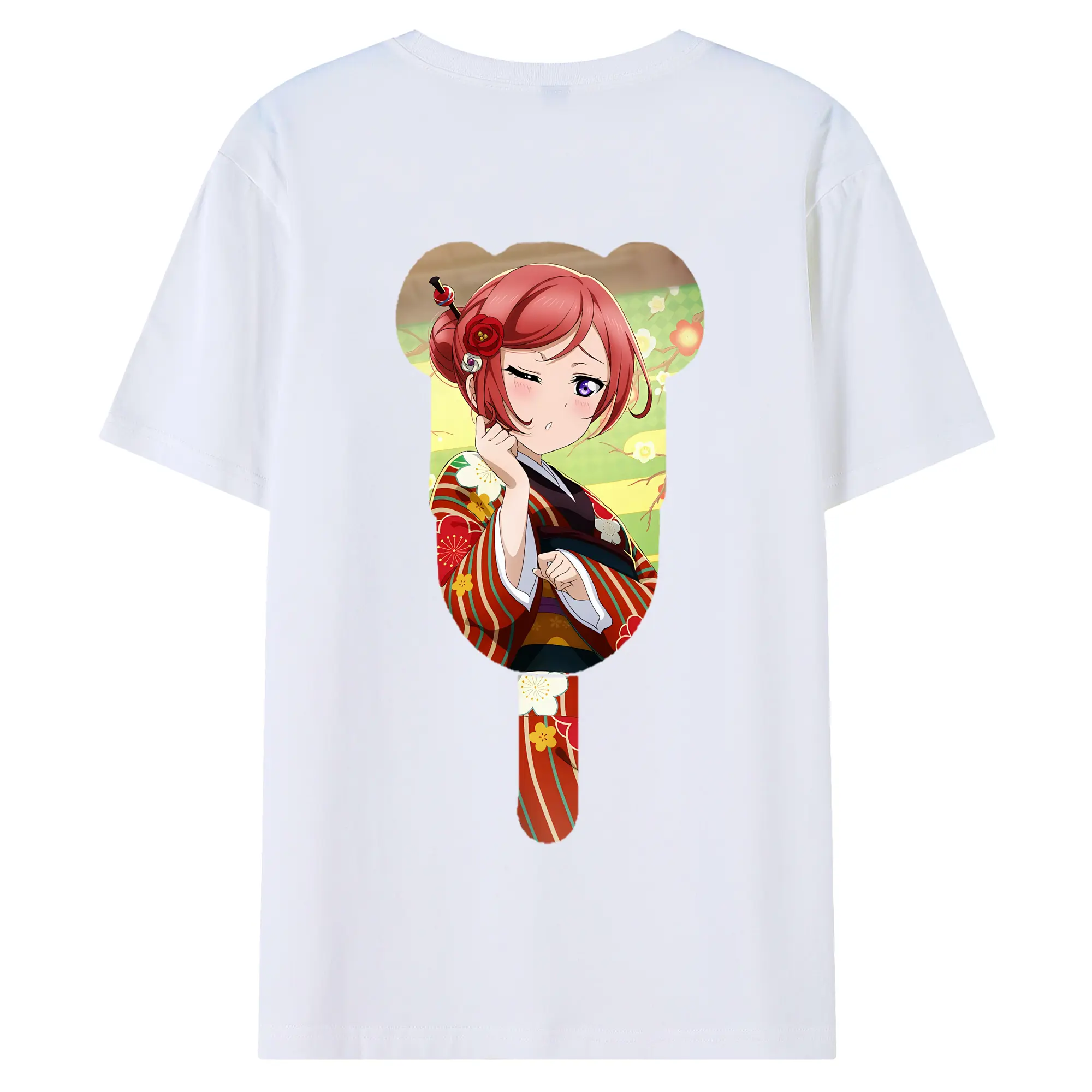 Love Live! グッズ,西木野真姫 - 綿100％ 半袖Tシャツ ・ バックプリント ・ 快適 通気性 ・ 日常使い 散歩 スポーツ用