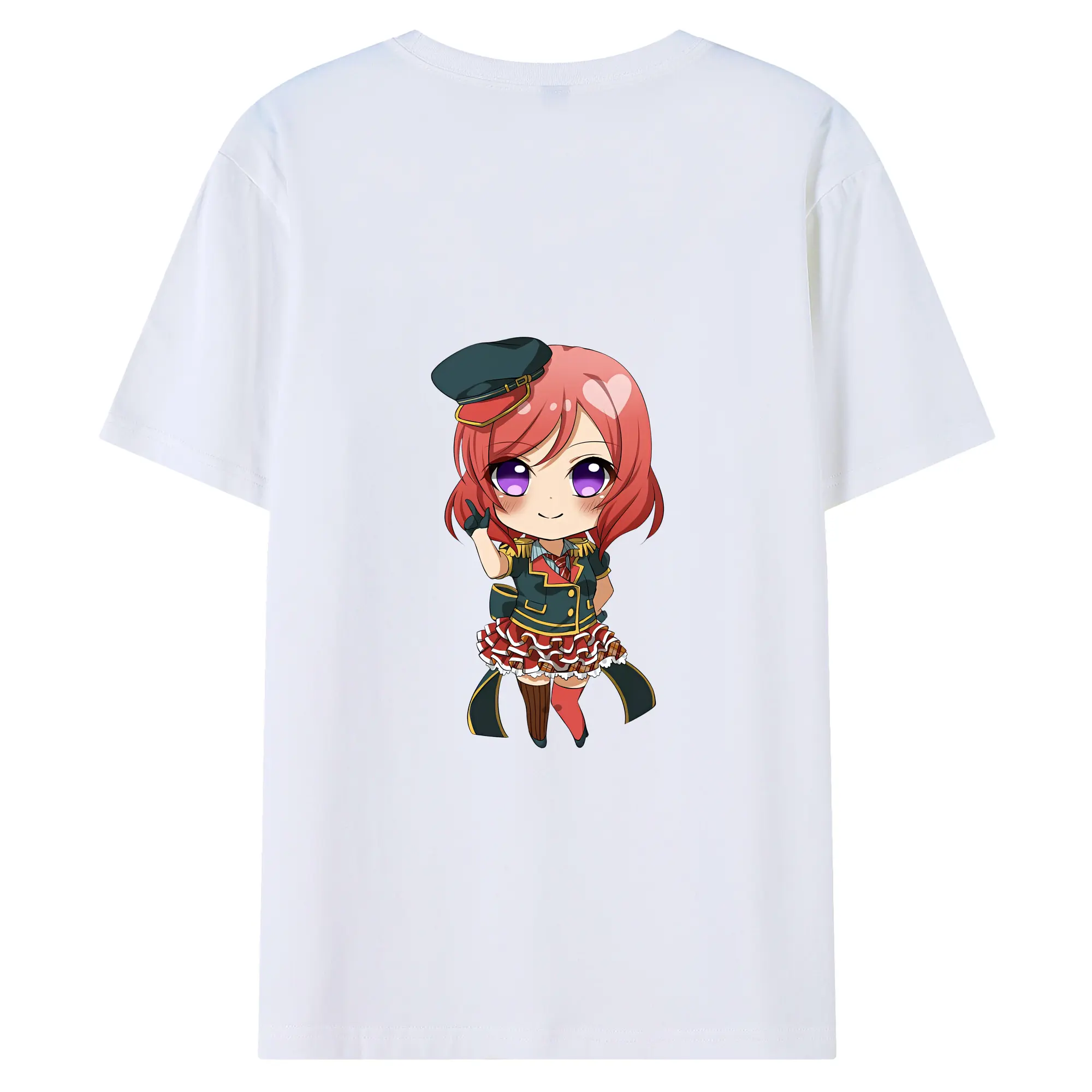 Love Live! グッズ,西木野真姫 - 綿100％ 半袖Tシャツ ・ バックプリント ・ 快適 通気性 ・ 日常使い 散歩 スポーツ用