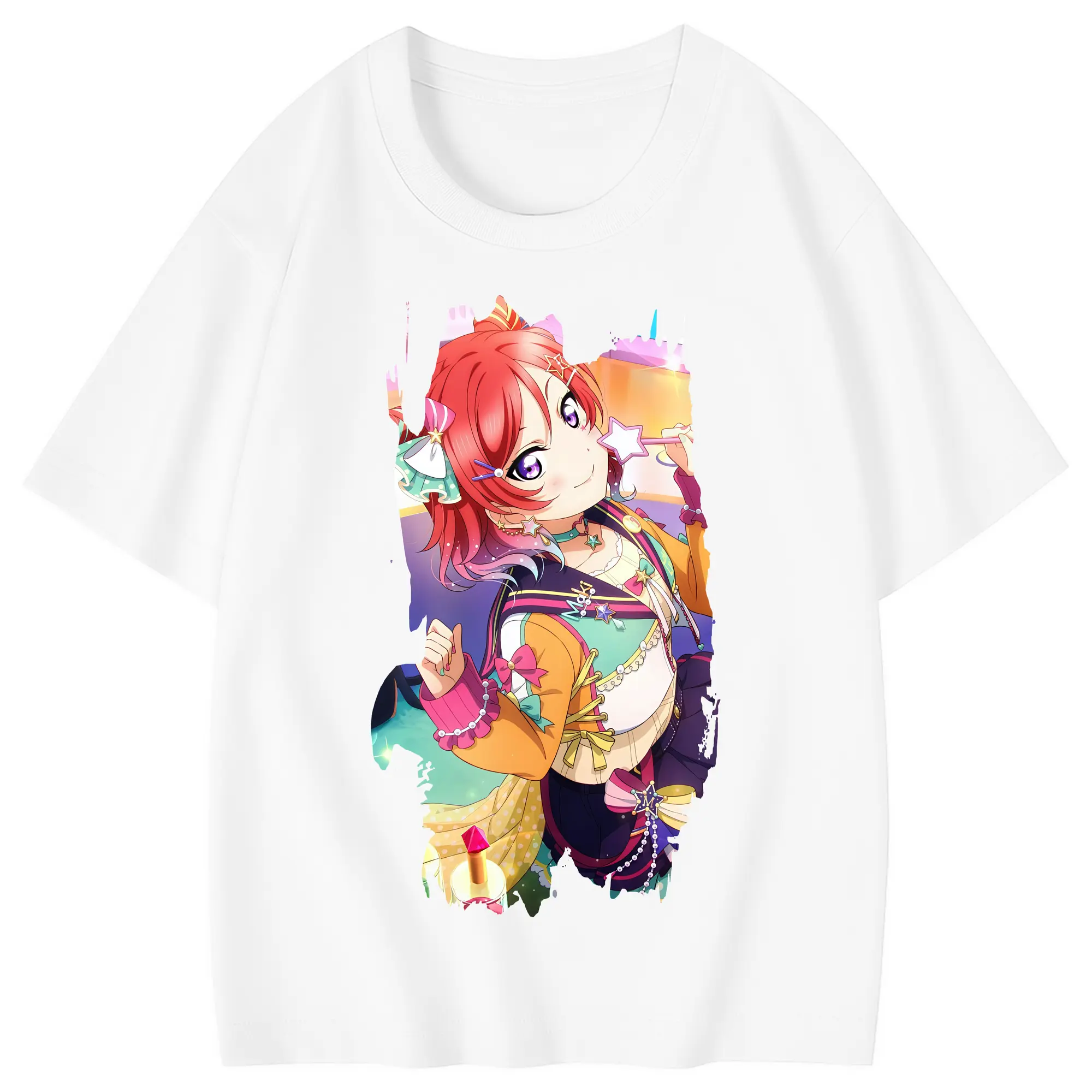 Love Live! グッズ,西木野真姫 - 綿100％ キッズTシャツ ・ フロントプリント ・ 快適 通気性 ・ スポーツ カジュアル 散歩用