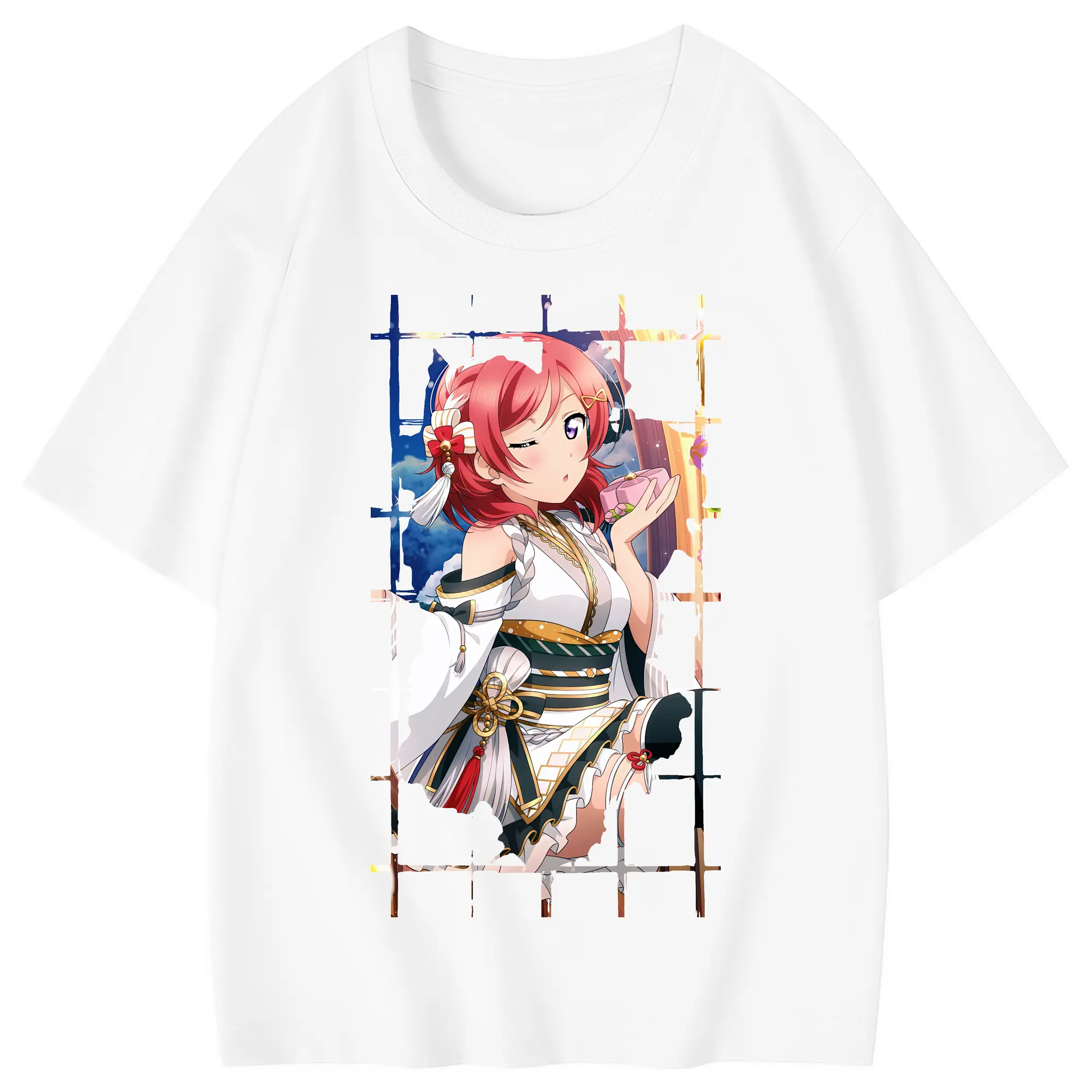 Love Live! グッズ,西木野真姫 - 綿100％ キッズTシャツ ・ フロントプリント ・ 快適 通気性 ・ スポーツ カジュアル 散歩用