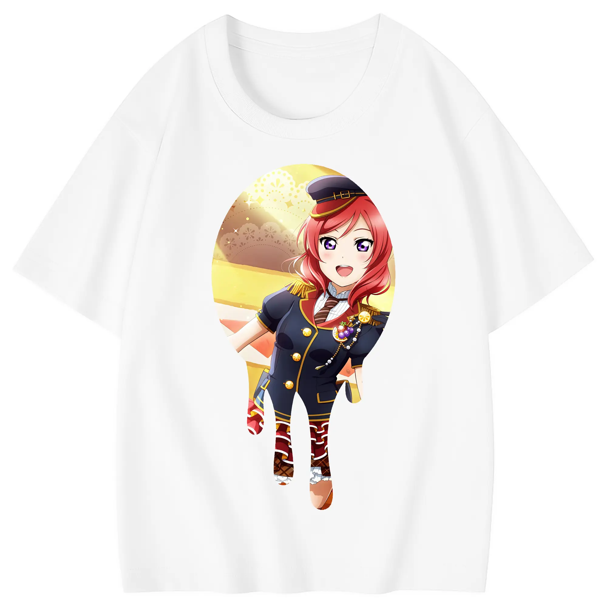 Love Live! グッズ,西木野真姫 - 綿100％ キッズTシャツ ・ フロントプリント ・ 快適 通気性 ・ スポーツ カジュアル 散歩用
