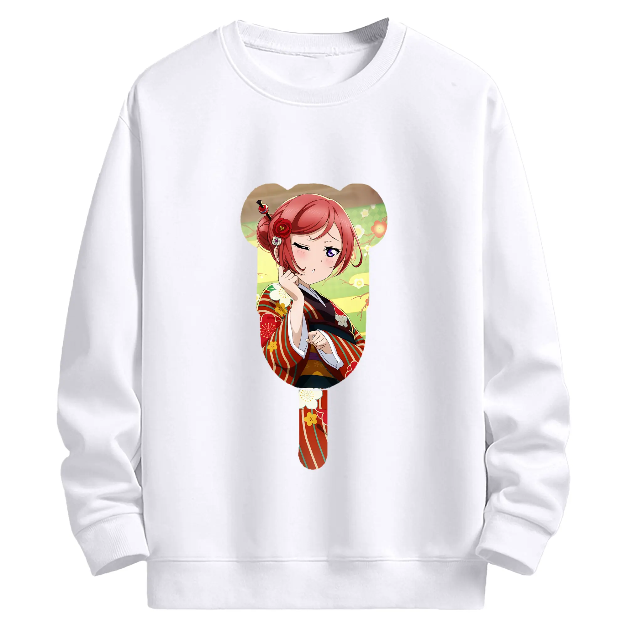 Love Live! グッズ,西木野真姫 - 高品質 クルーネック スウェット ・ コットン59％ ポリエステル41％ ・ ユニセックス 長袖 トレーナー ・ カジュアル デイリー スポーツ 散歩用