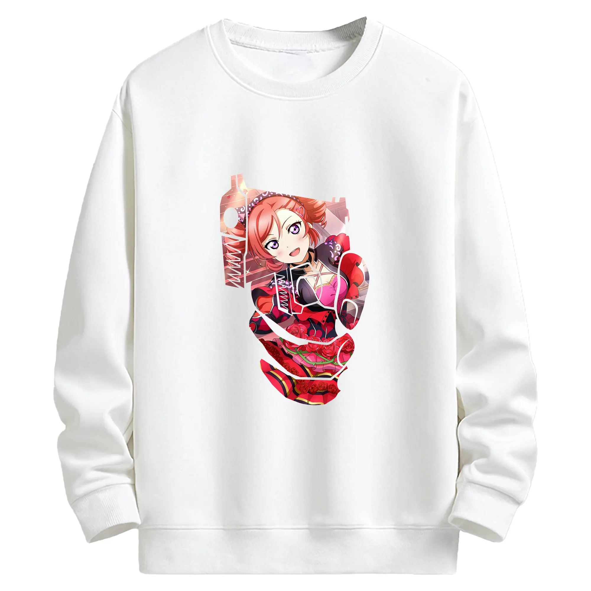 Love Live! グッズ,西木野真姫 - キッズ クルーネックスウェットシャツ ・ フロントプリント ・ 綿80％ ポリエステル20％ ・ 快適 通学 スポーツ 日常使い お散歩用