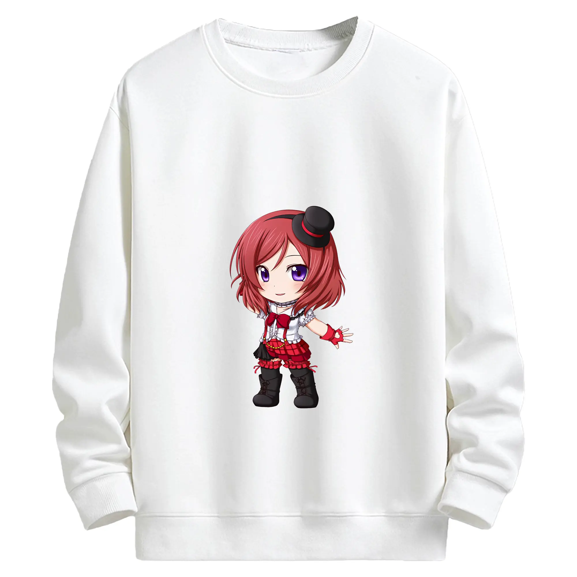 Love Live! グッズ,西木野真姫 - キッズ クルーネックスウェットシャツ ・ フロントプリント ・ 綿80％ ポリエステル20％ ・ 快適 通学 スポーツ 日常使い お散歩用