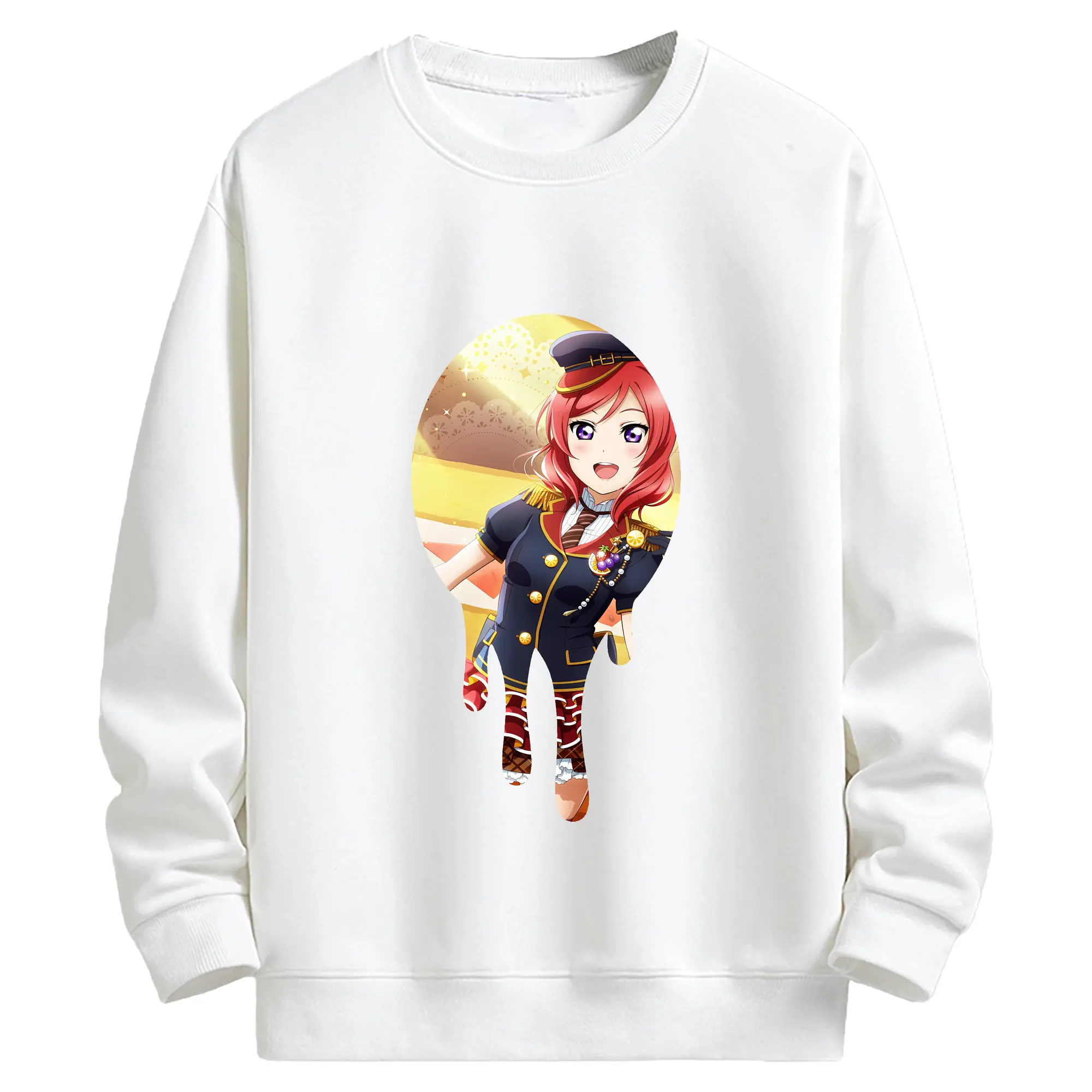 Love Live! グッズ,西木野真姫 - キッズ クルーネックスウェットシャツ ・ フロントプリント ・ 綿80％ ポリエステル20％ ・ 快適 通学 スポーツ 日常使い お散歩用