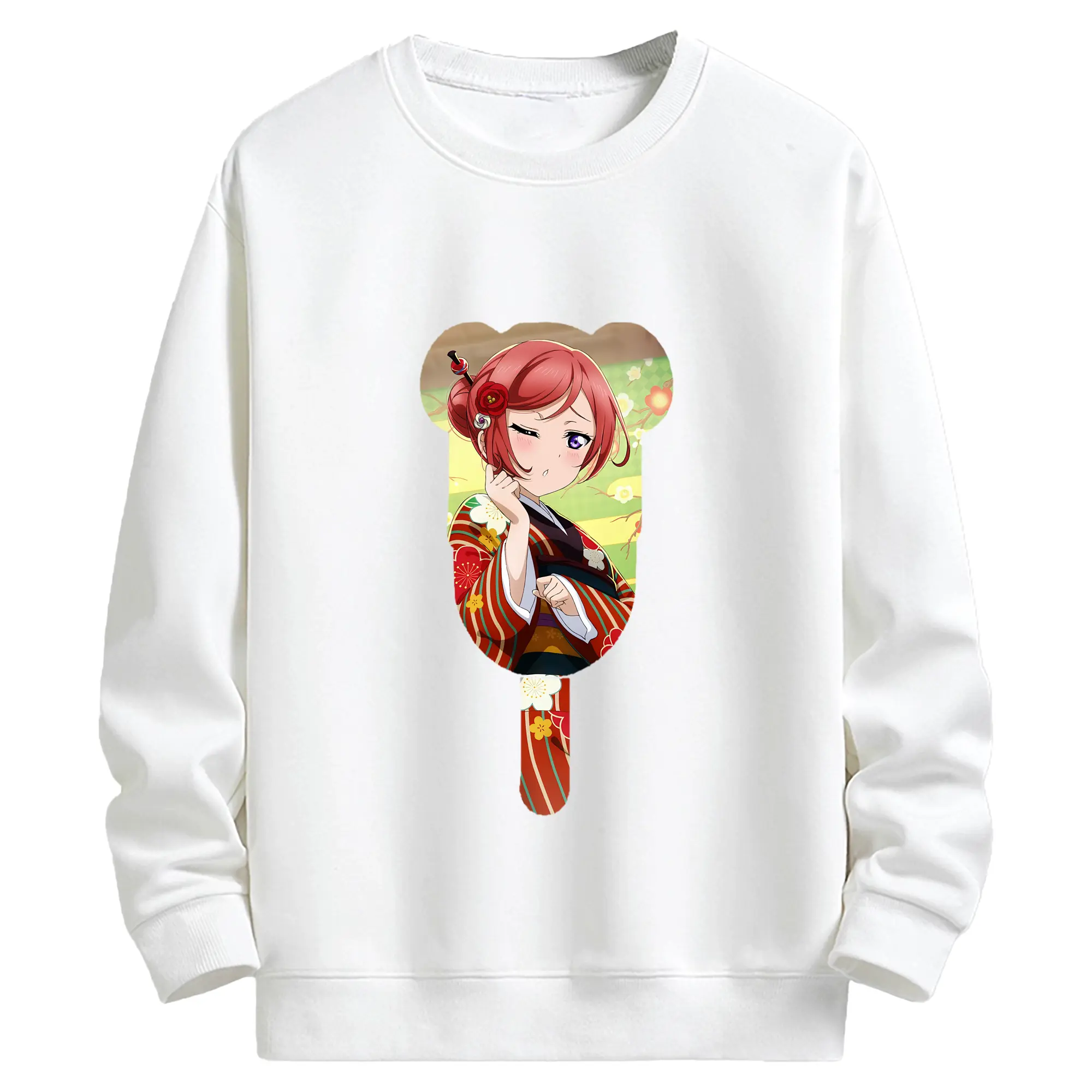 Love Live! グッズ,西木野真姫 - キッズ クルーネックスウェットシャツ ・ フロントプリント ・ 綿80％ ポリエステル20％ ・ 快適 通学 スポーツ 日常使い お散歩用