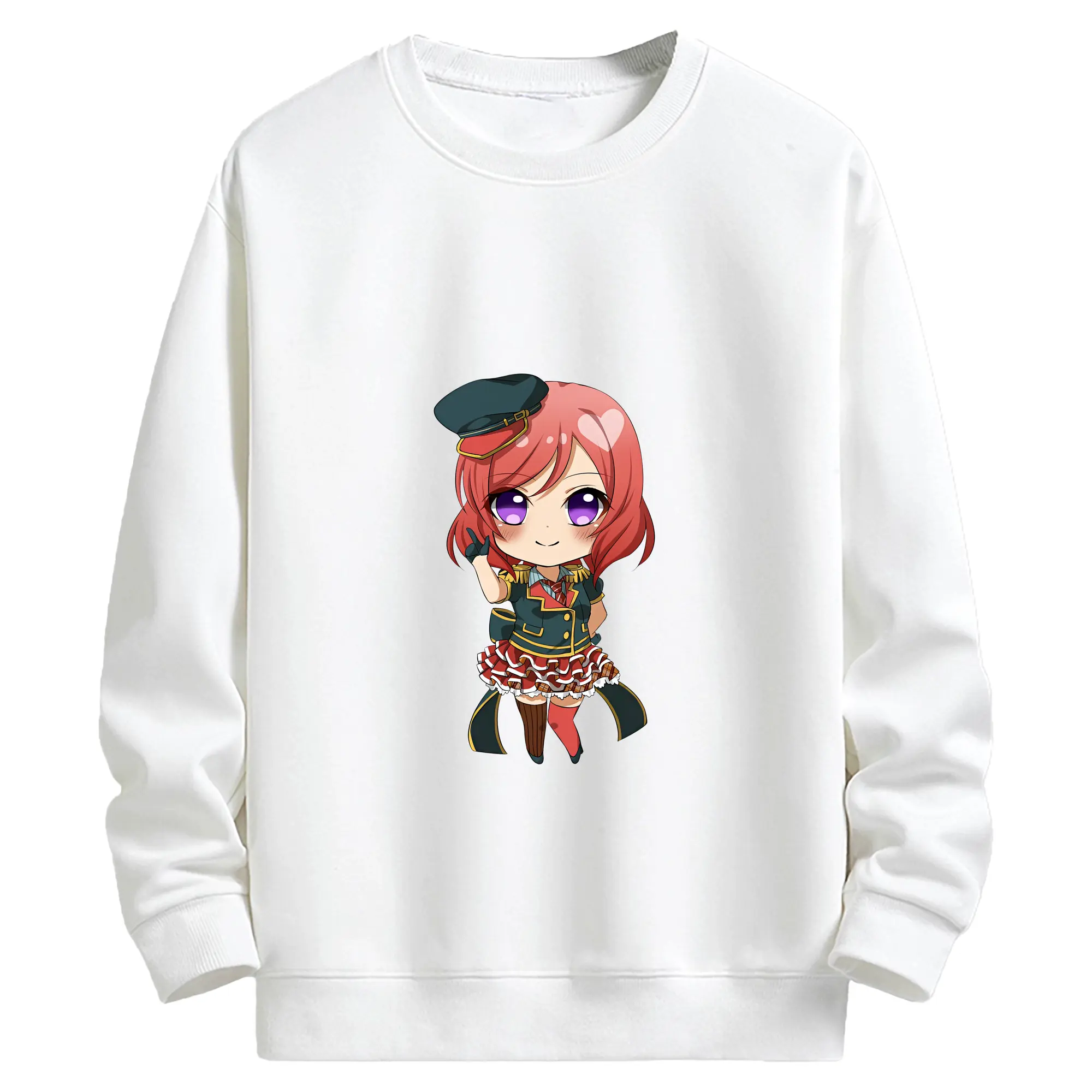 Love Live! グッズ,西木野真姫 - キッズ クルーネックスウェットシャツ ・ フロントプリント ・ 綿80％ ポリエステル20％ ・ 快適 通学 スポーツ 日常使い お散歩用